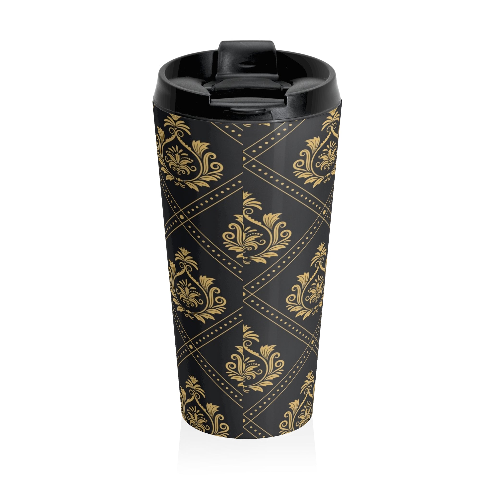 Sip in Style: Artistic Stainless Steel Travel Mug for Trendsetters