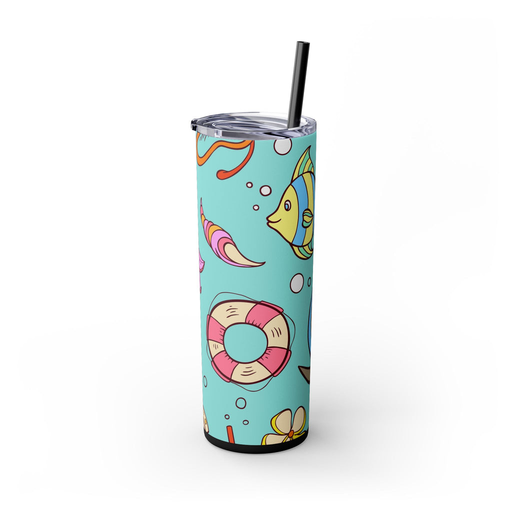 Skinny Tumbler with Straw, 20oz