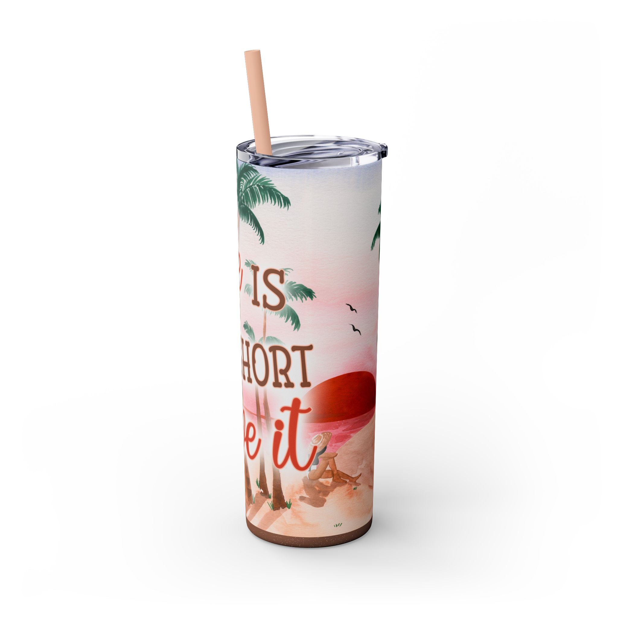 Skinny Tumbler with Straw, 20oz