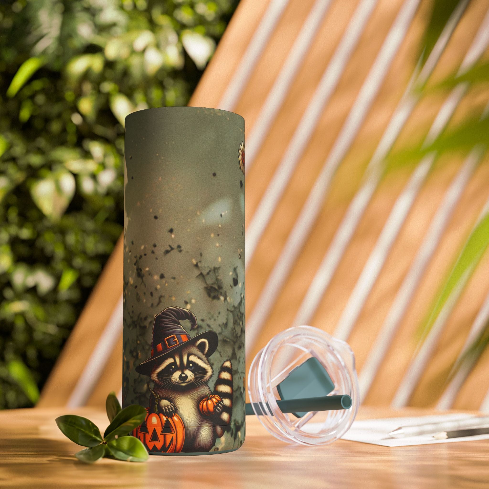 Spooky Slim Tumbler for Halloween Sips