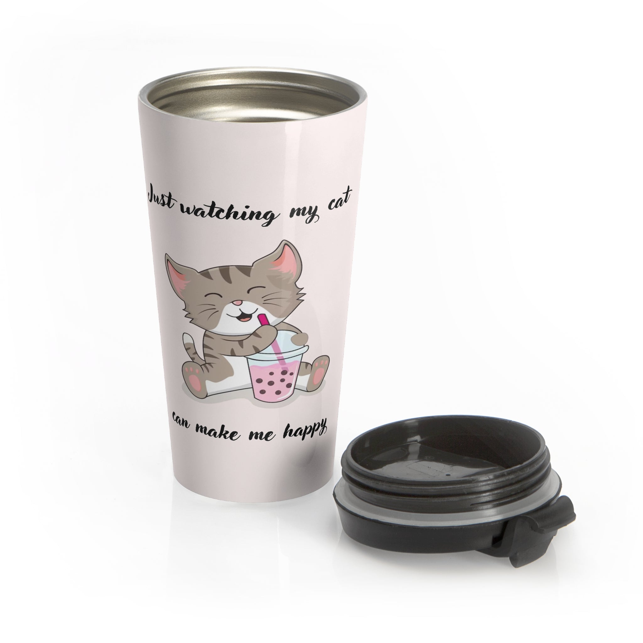 Paws & Play Stainless Steel Travel Mug: Fun for Kids and Family