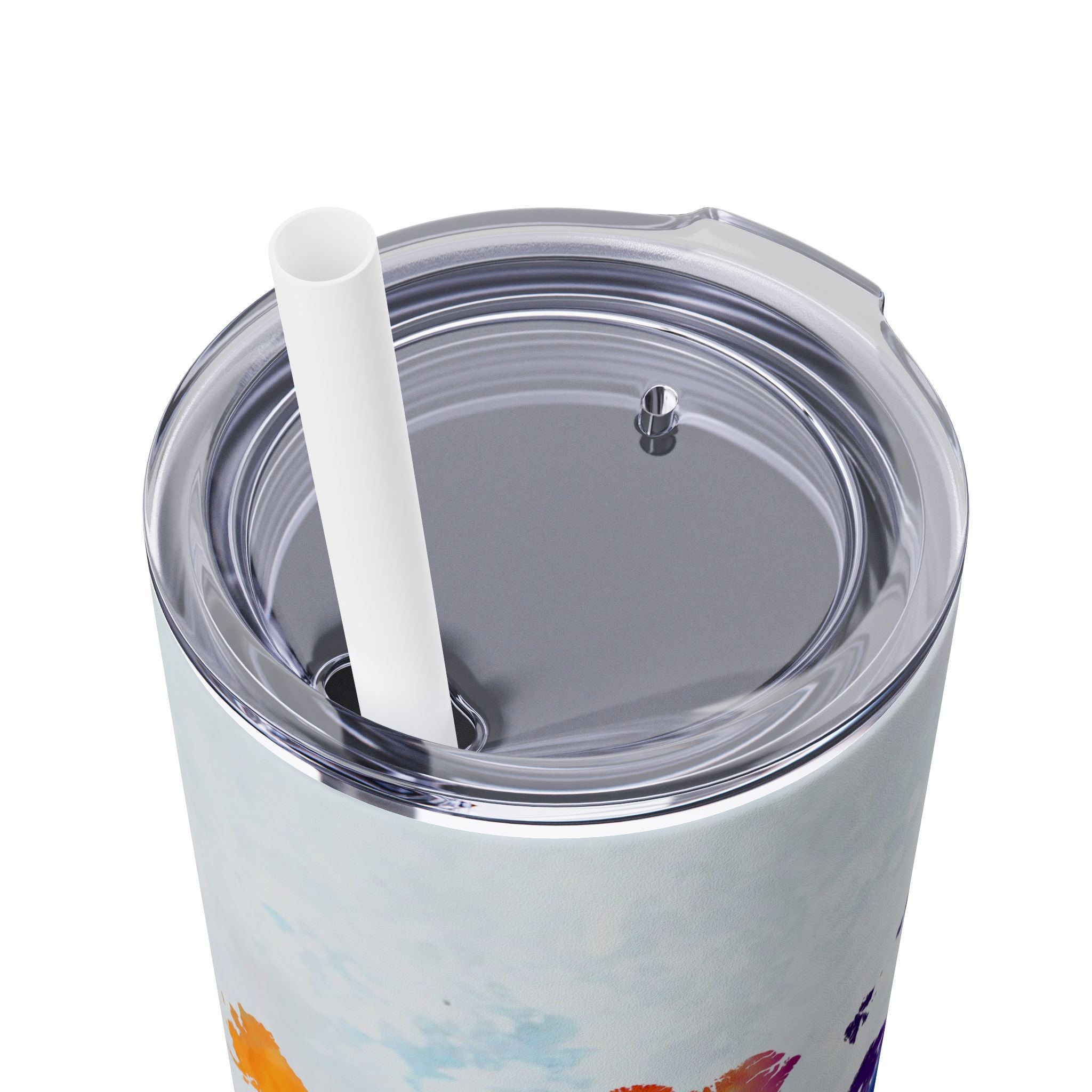 Artistic 20oz Slim Tumbler with Straw