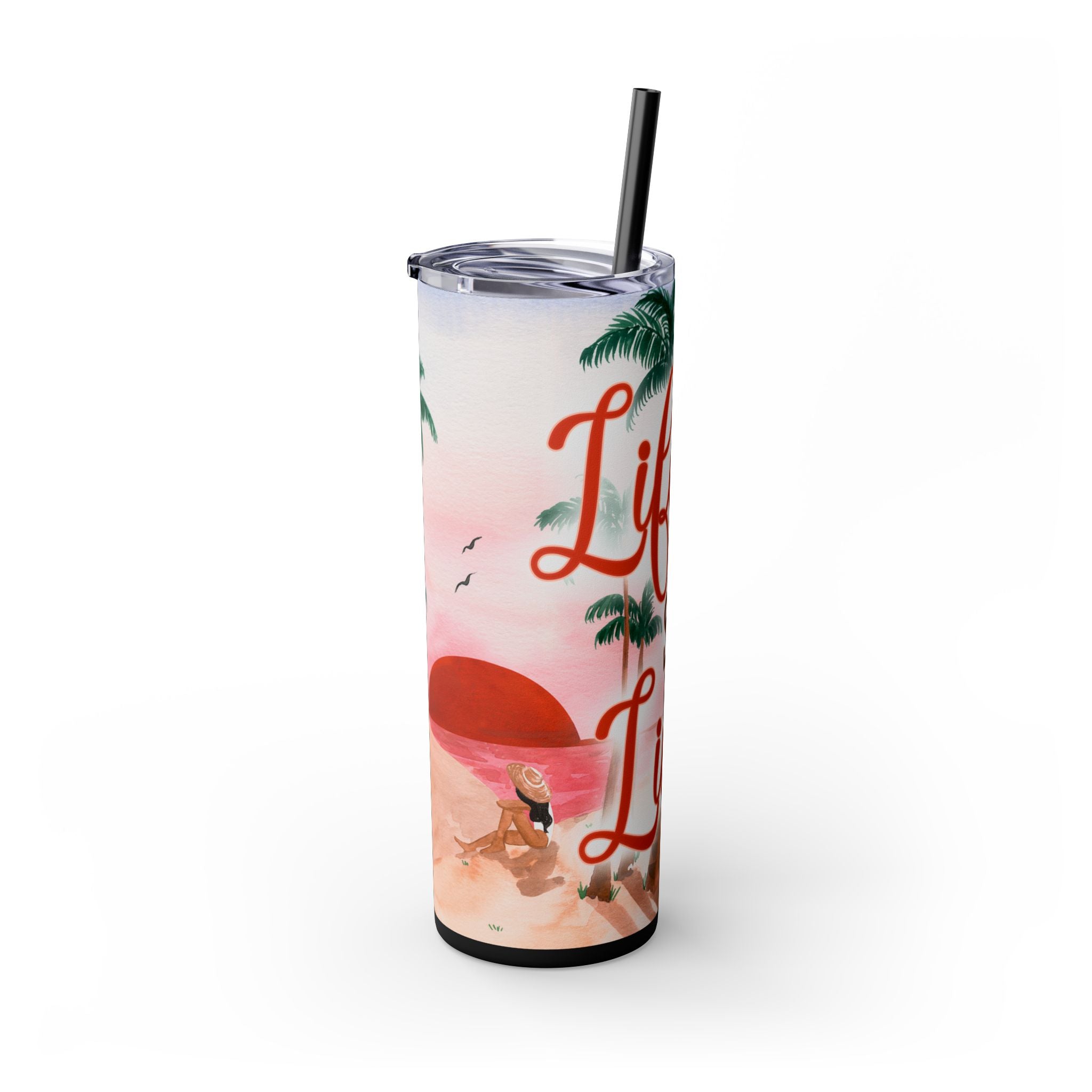 Skinny Tumbler with Straw, 20oz