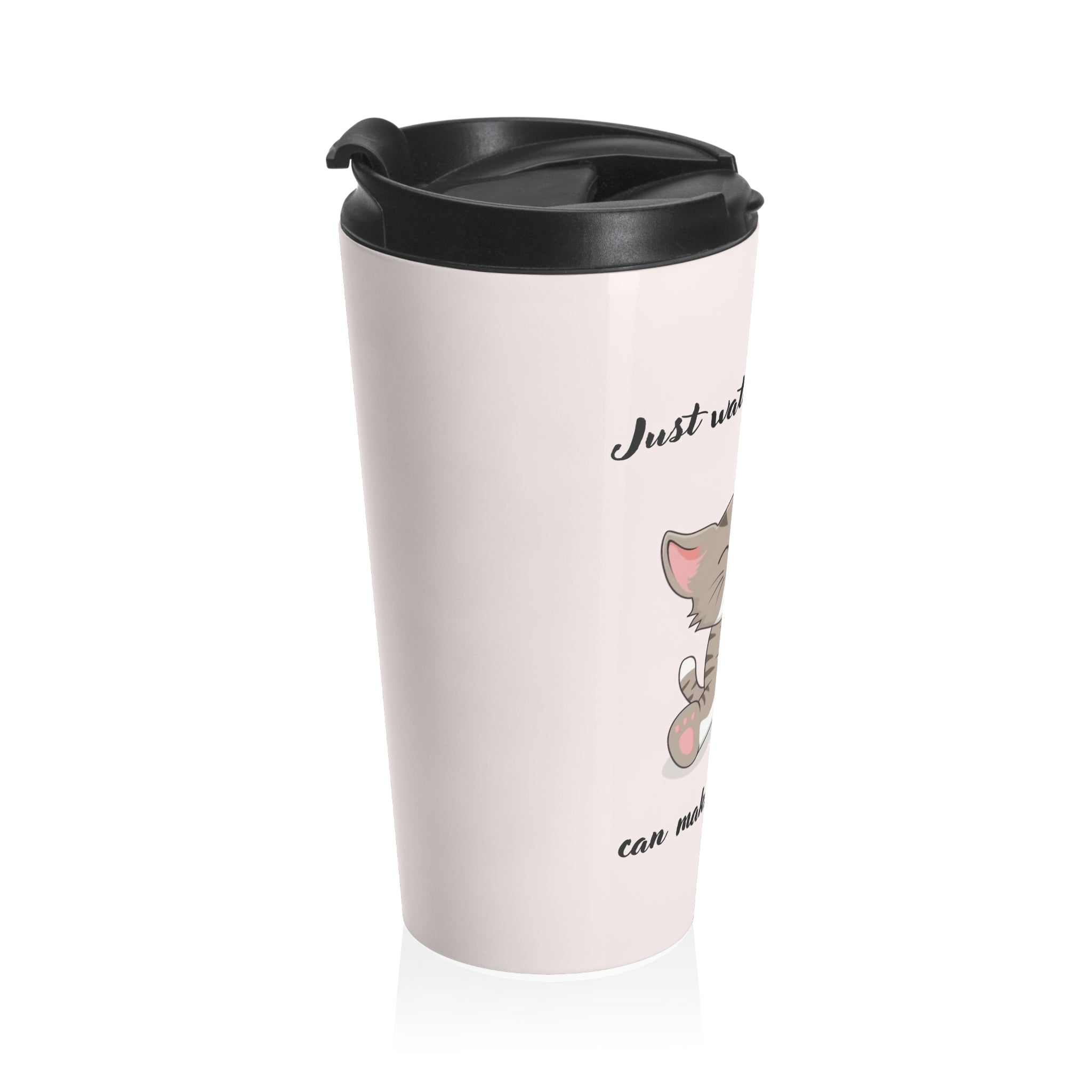 Paws & Play Stainless Steel Travel Mug: Fun for Kids and Family