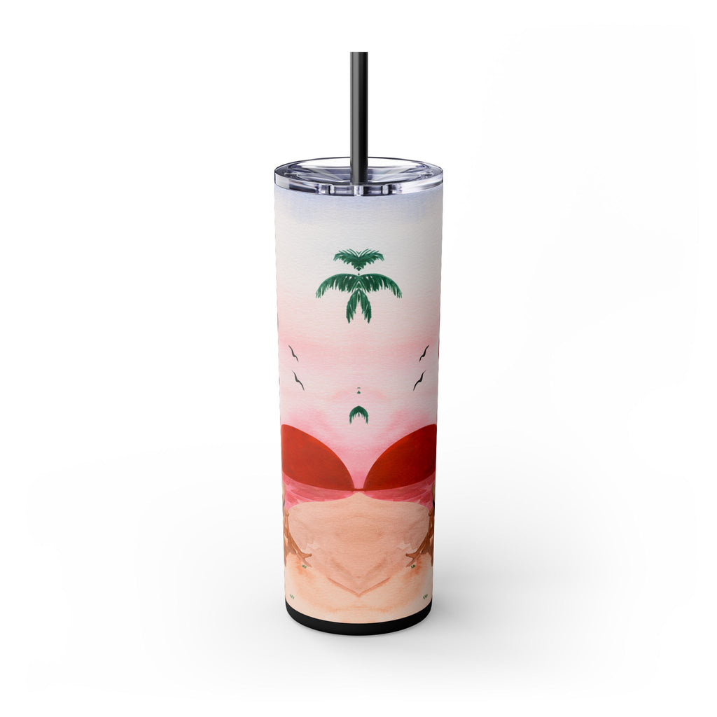 Skinny Tumbler with Straw, 20oz
