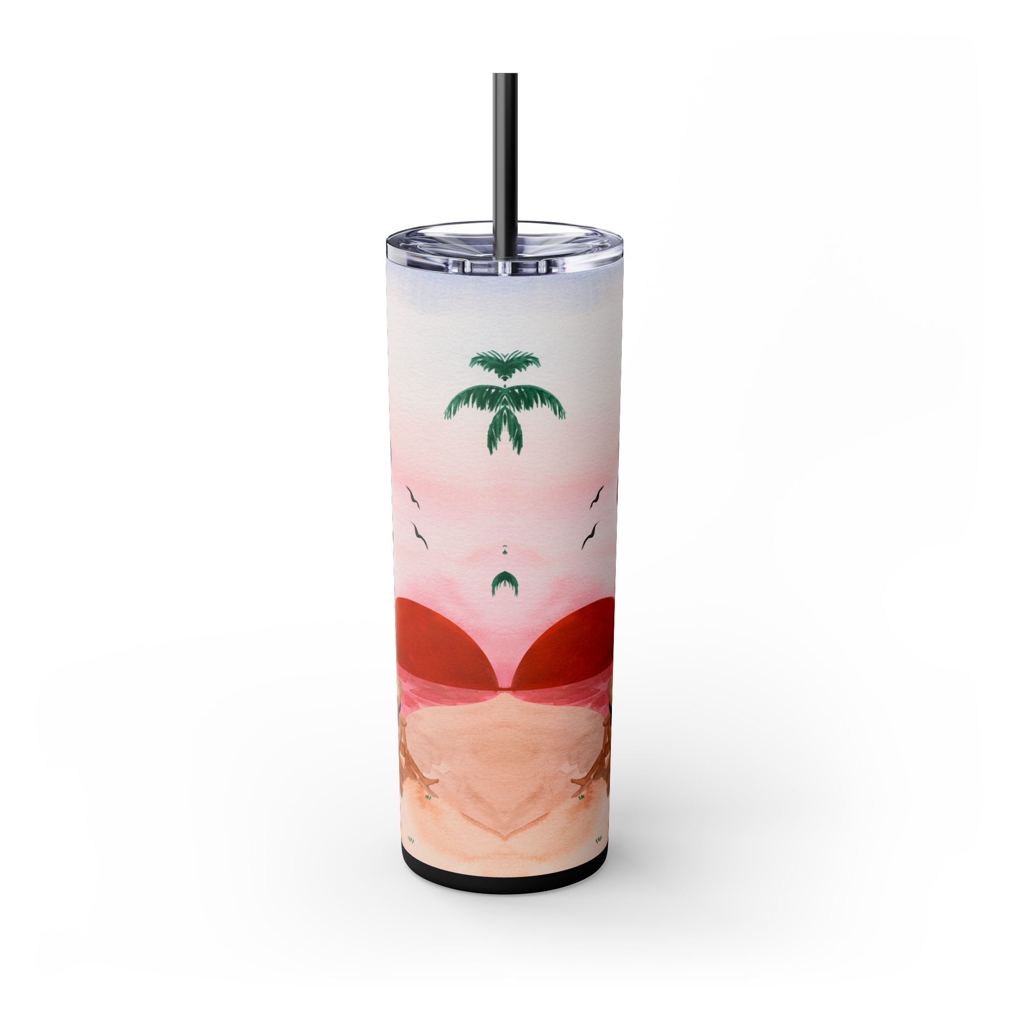 Skinny Tumbler with Straw, 20oz