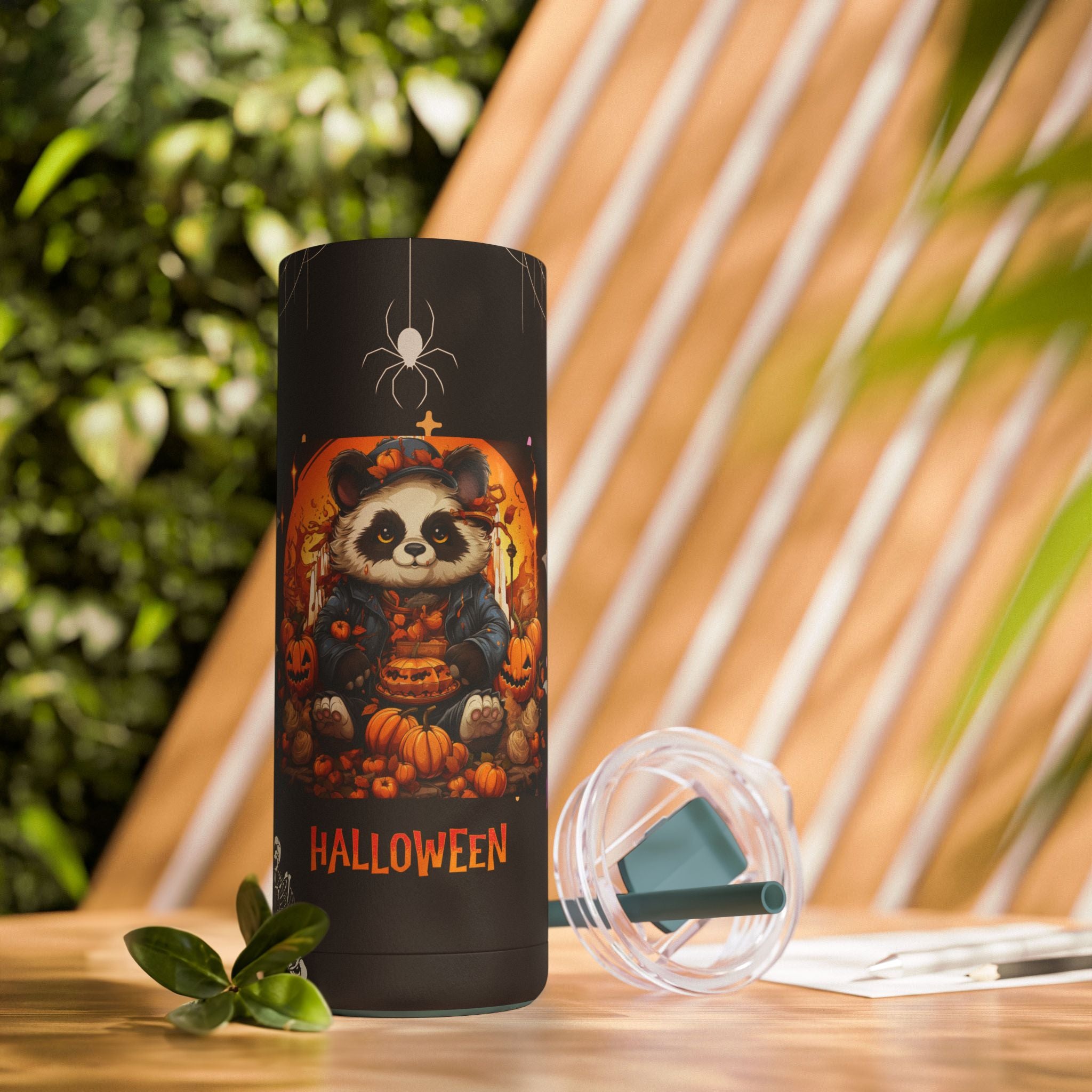 Haunted Pumpkin Tumbler for Chilly Nights