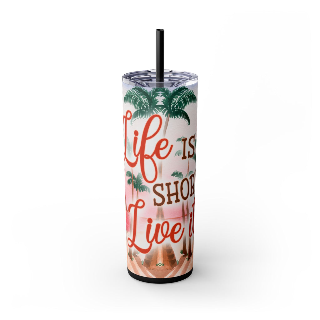 Skinny Tumbler with Straw, 20oz