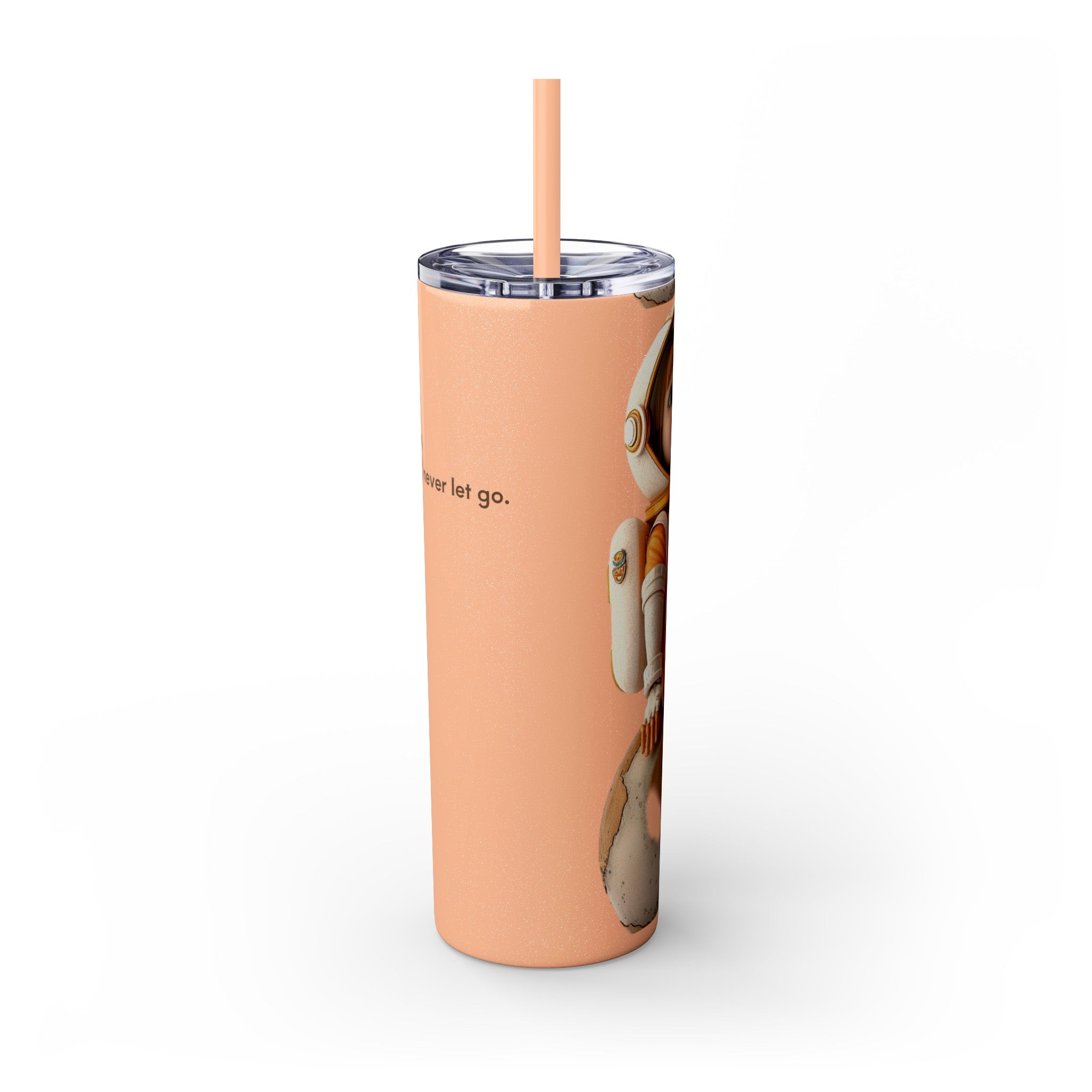 Skinny Tumbler with Straw, 20oz -Astronut