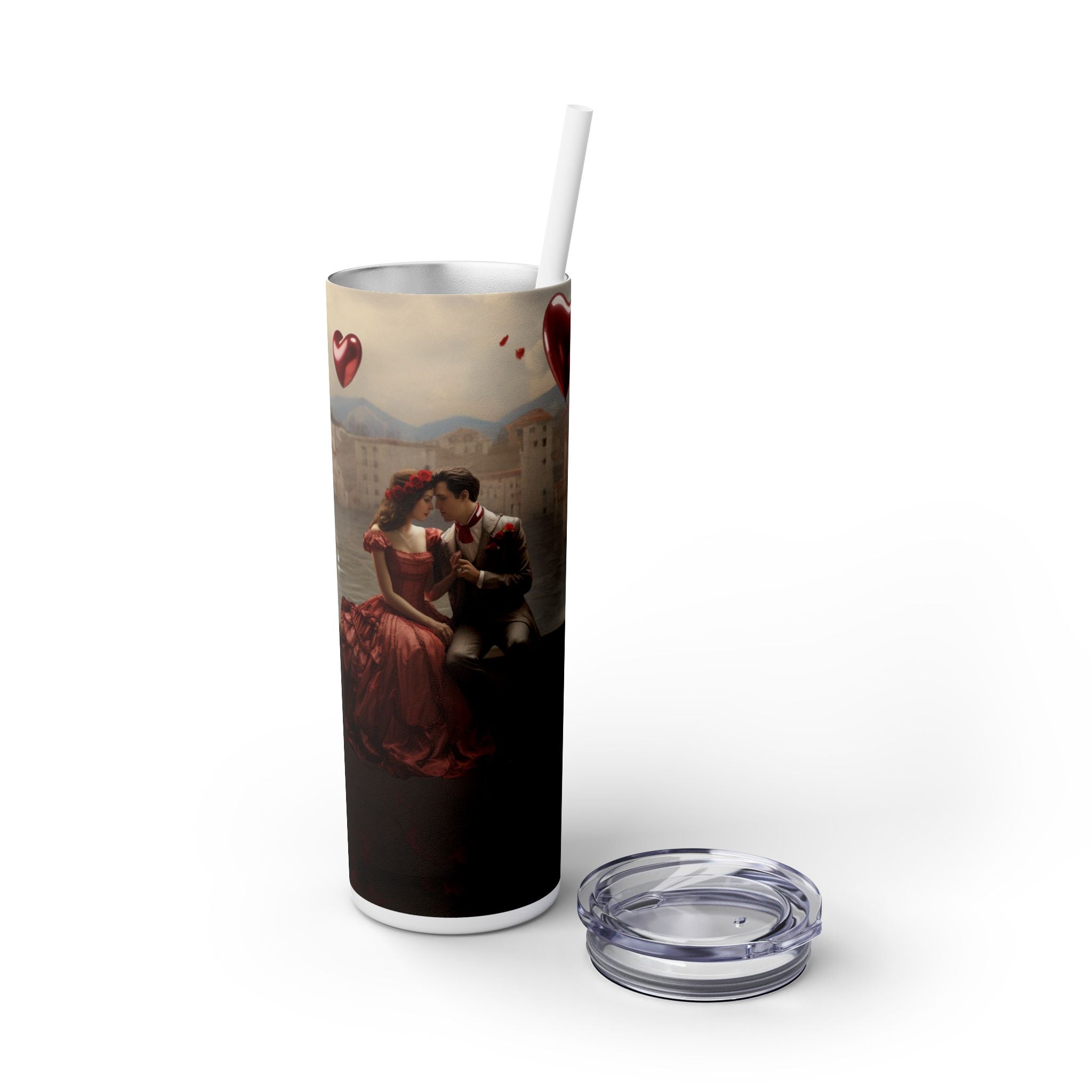 Skinny Tumbler with Straw, 20oz