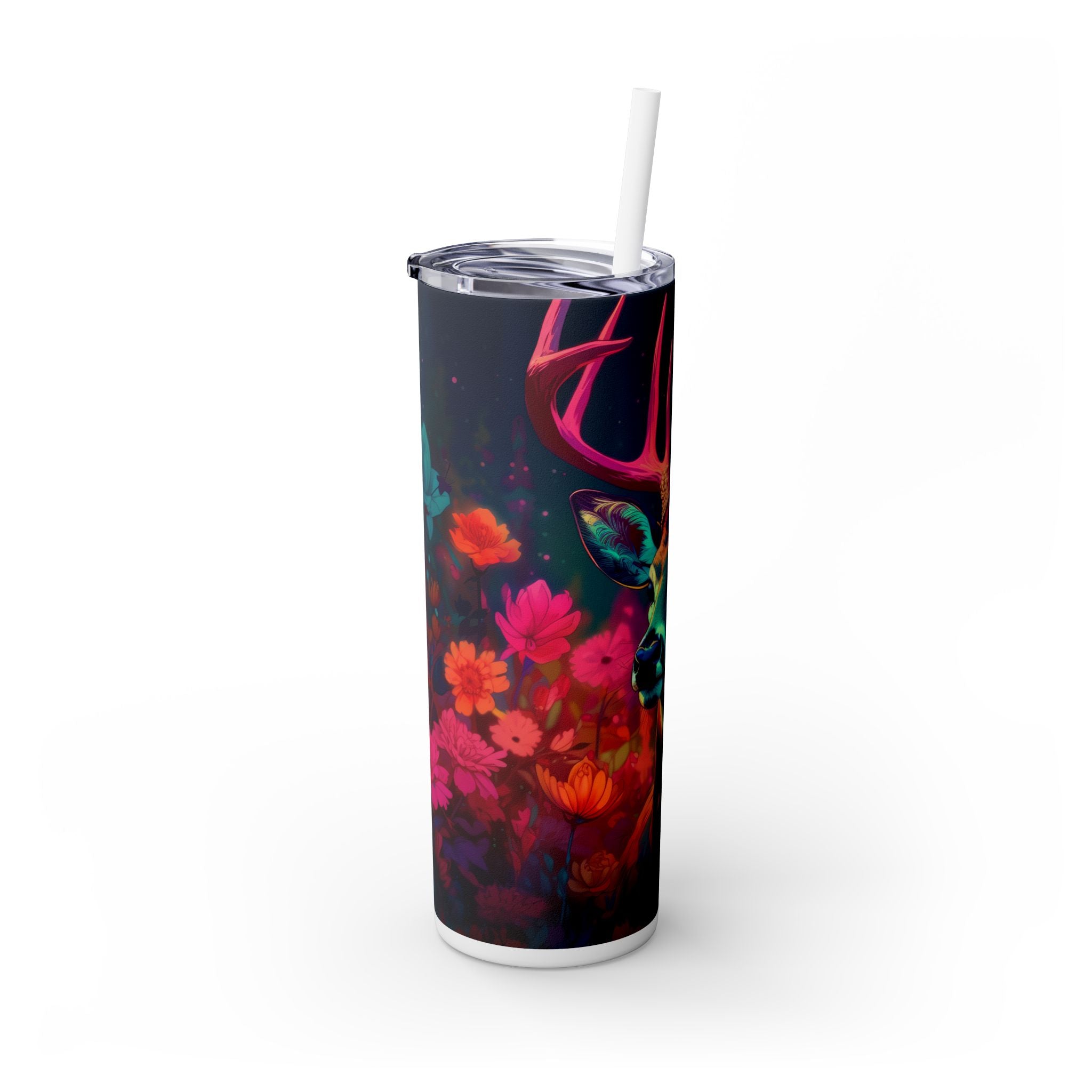 20oz Skinny Tumbler: Exotic Animal Art