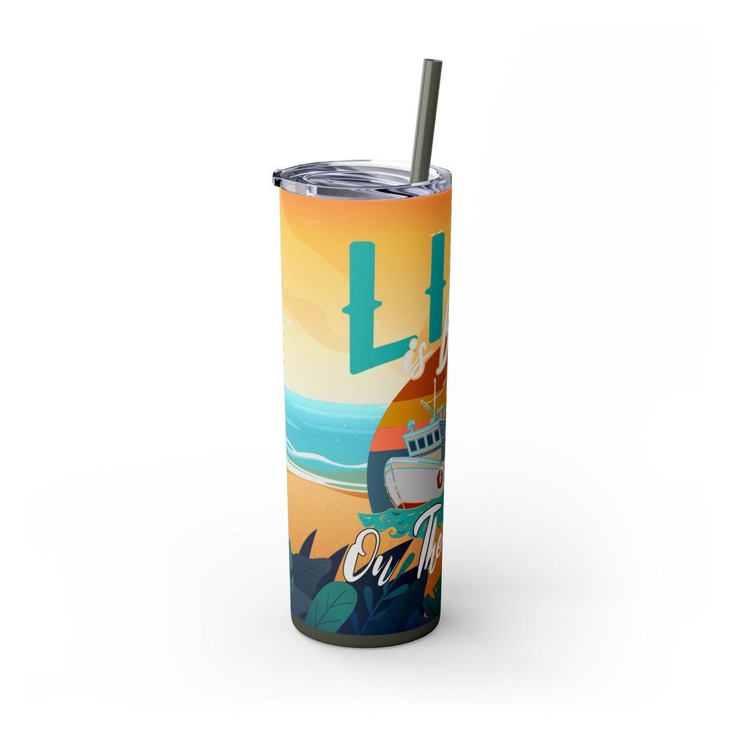 Skinny Tumbler with Straw, 20oz
