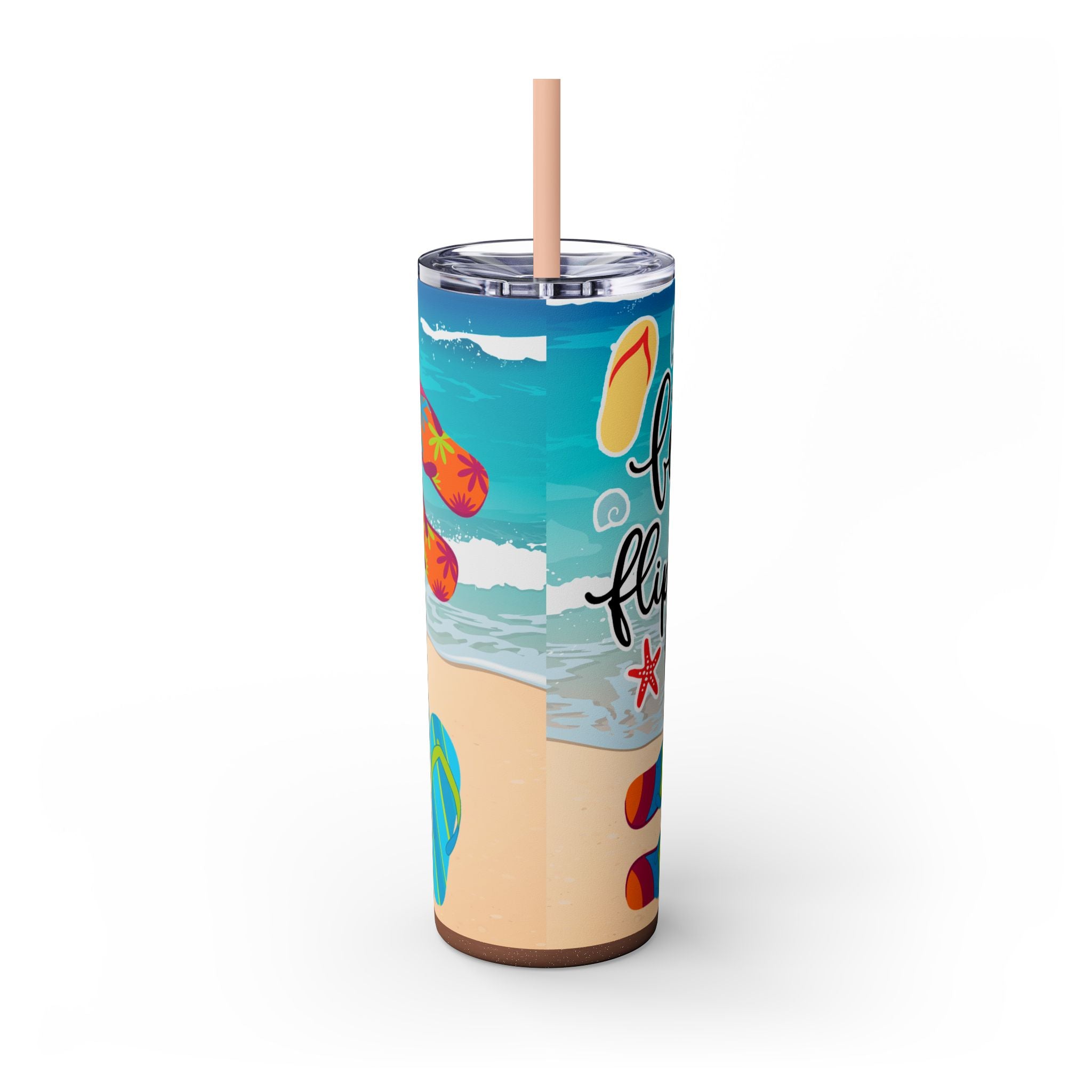 Skinny Tumbler with Straw, 20oz