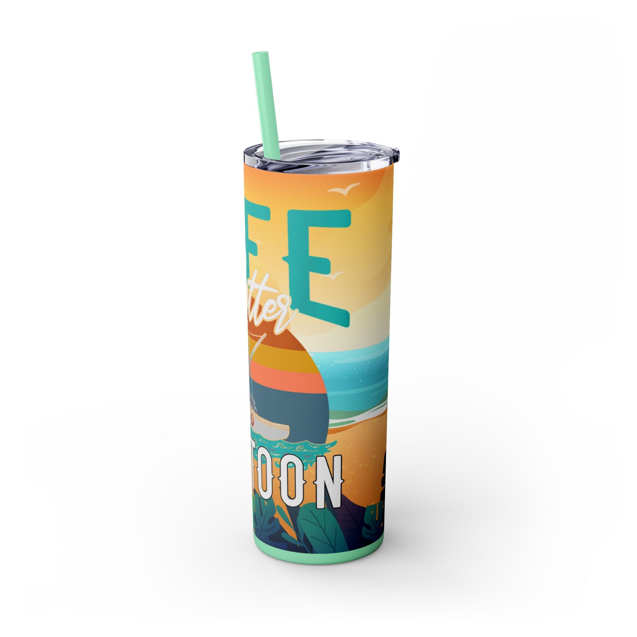 Skinny Tumbler with Straw, 20oz