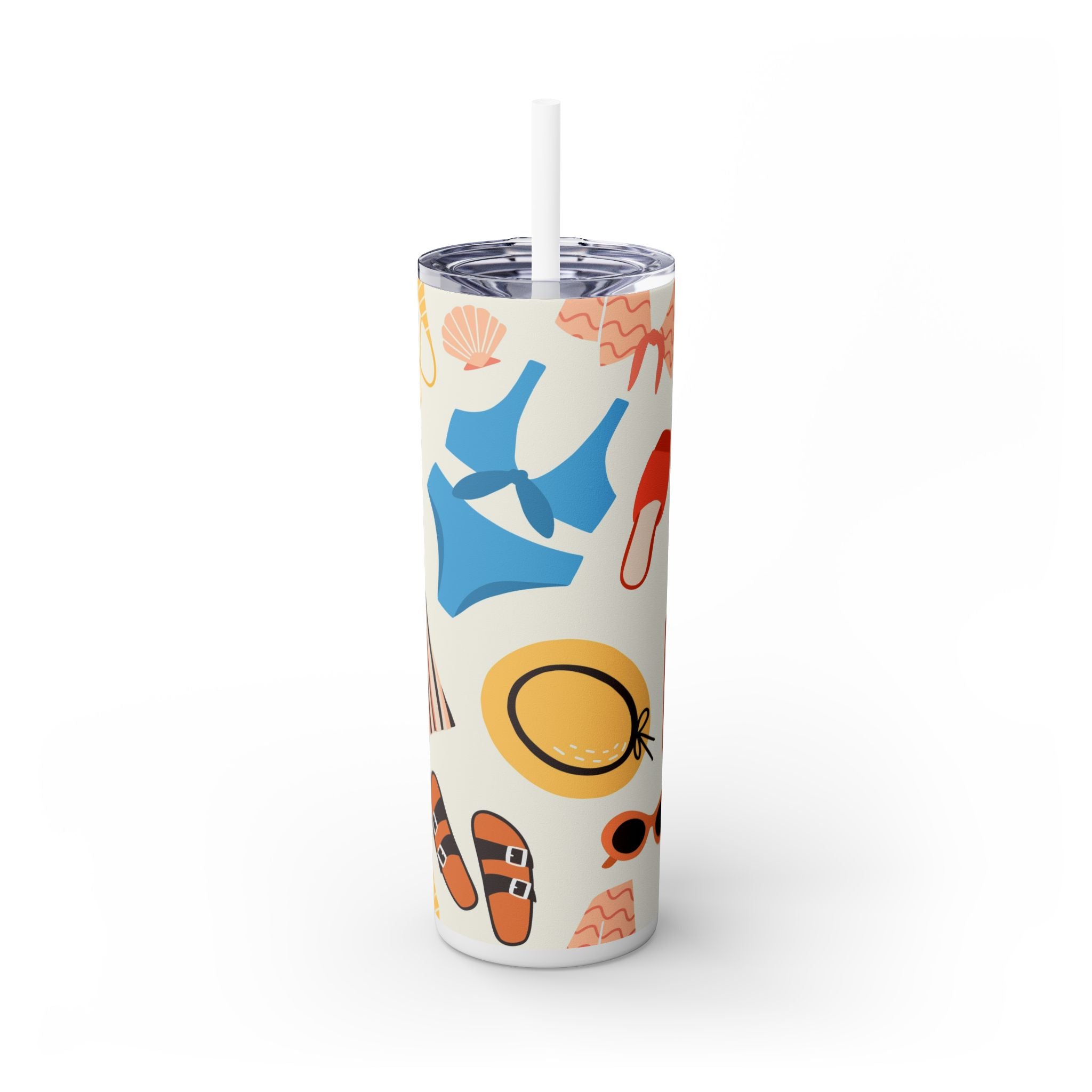 Skinny Tumbler with Straw, 20oz
