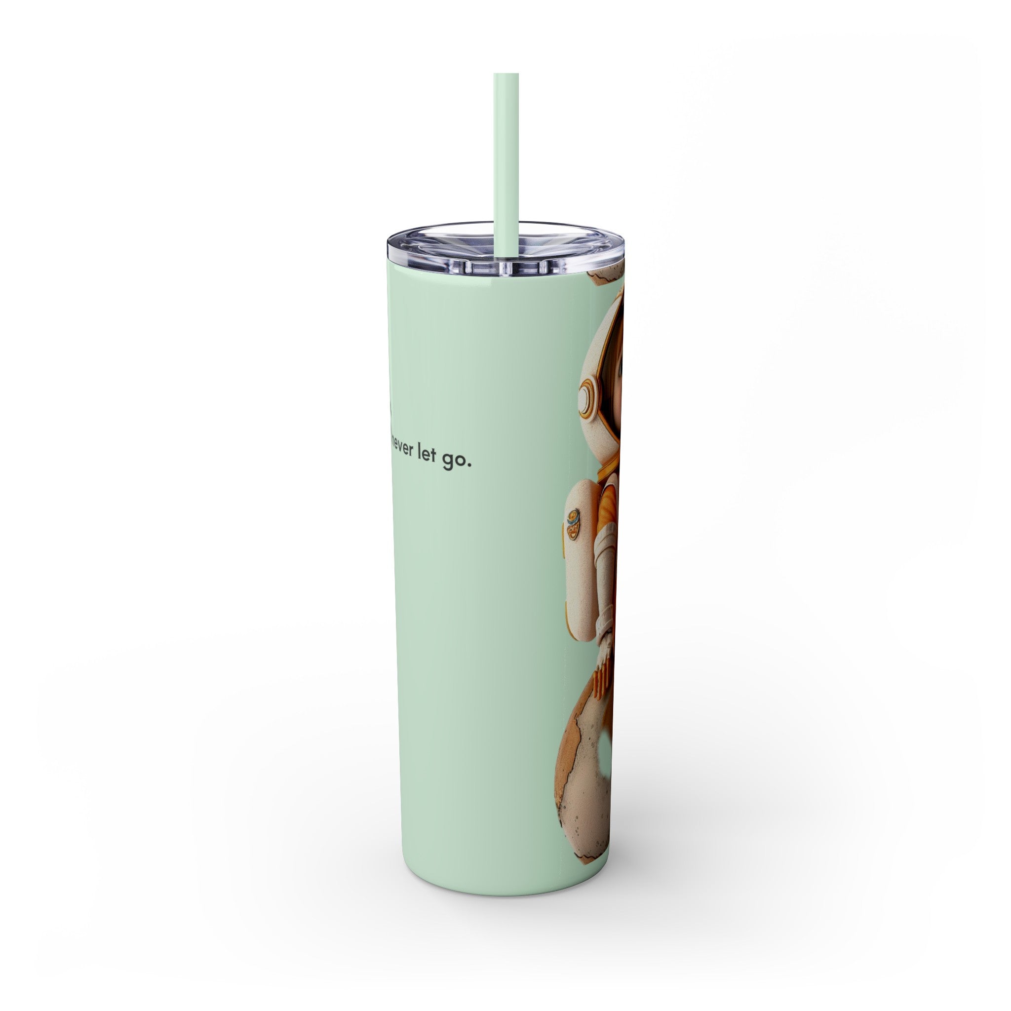 Skinny Tumbler with Straw, 20oz -Astronut