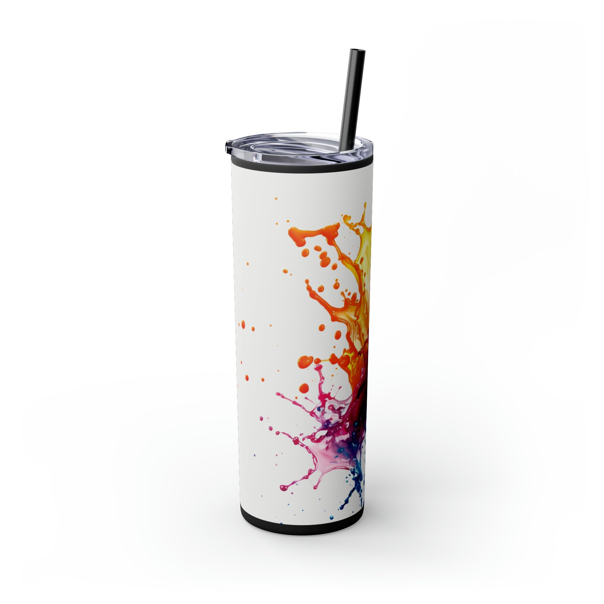 Skinny Tumbler with Straw, 20oz- Splash