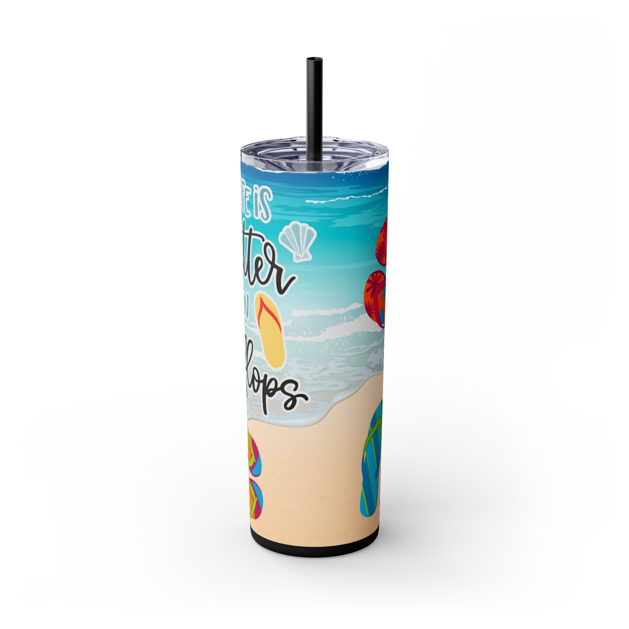 Skinny Tumbler with Straw, 20oz
