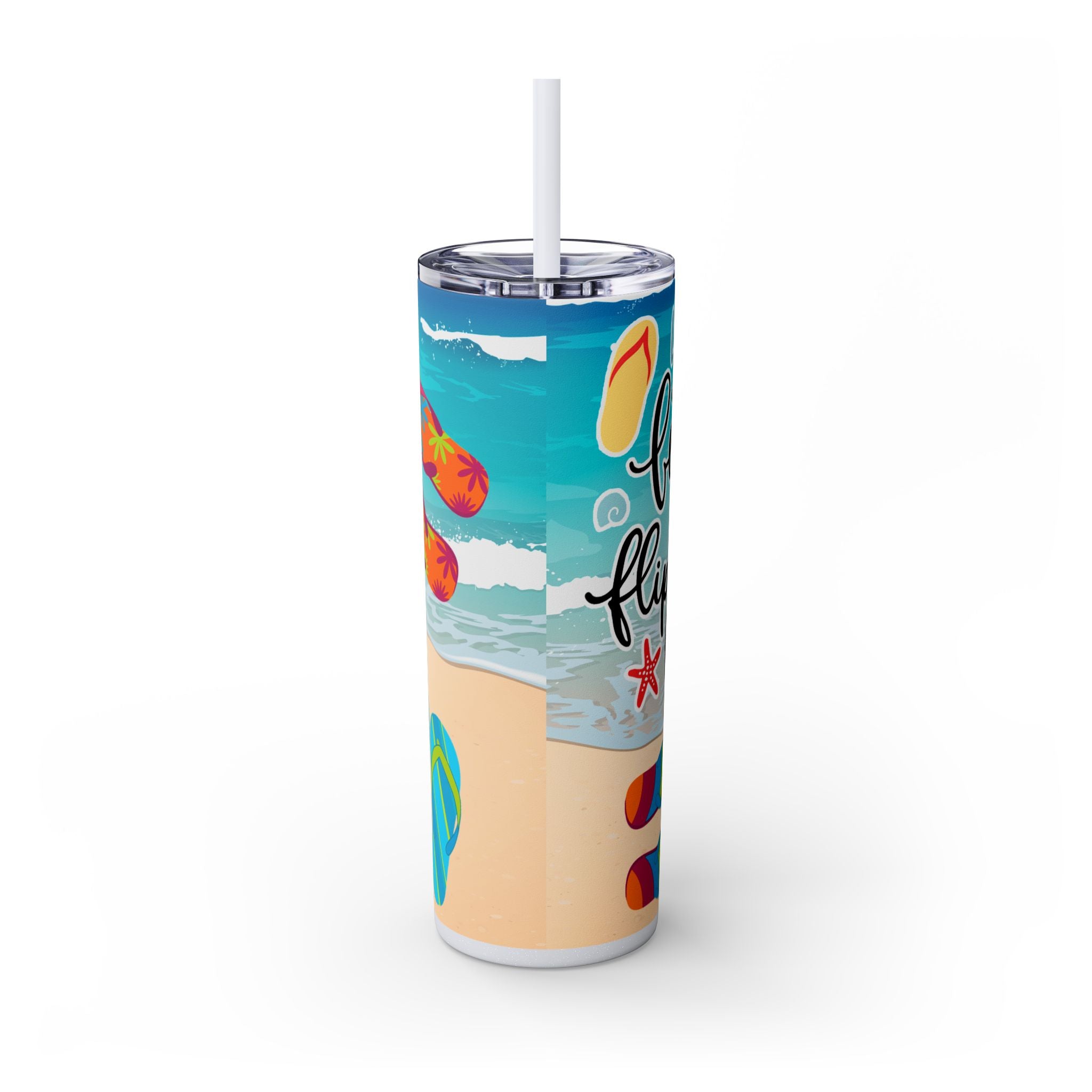 Skinny Tumbler with Straw, 20oz