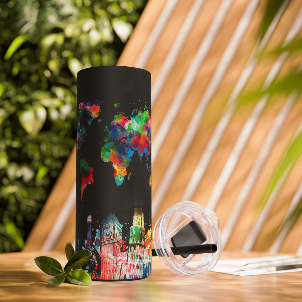 Sleek Slim Tumbler: Travel-Ready Coolness