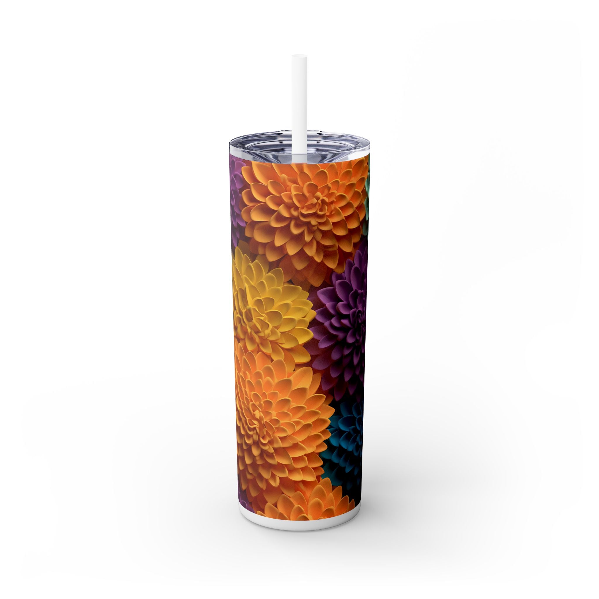 Skinny Tumbler with Straw, 20oz
