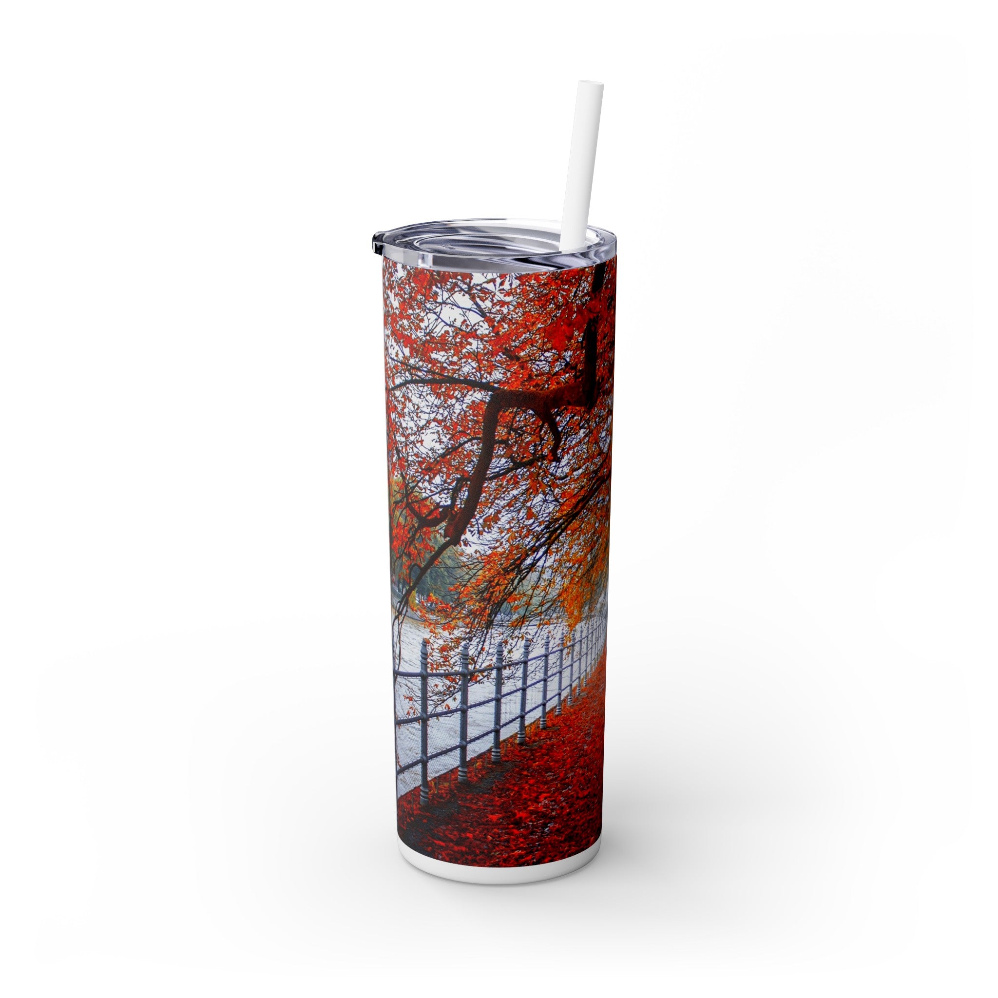 Nature Skinny Tumbler with Straw, 20oz