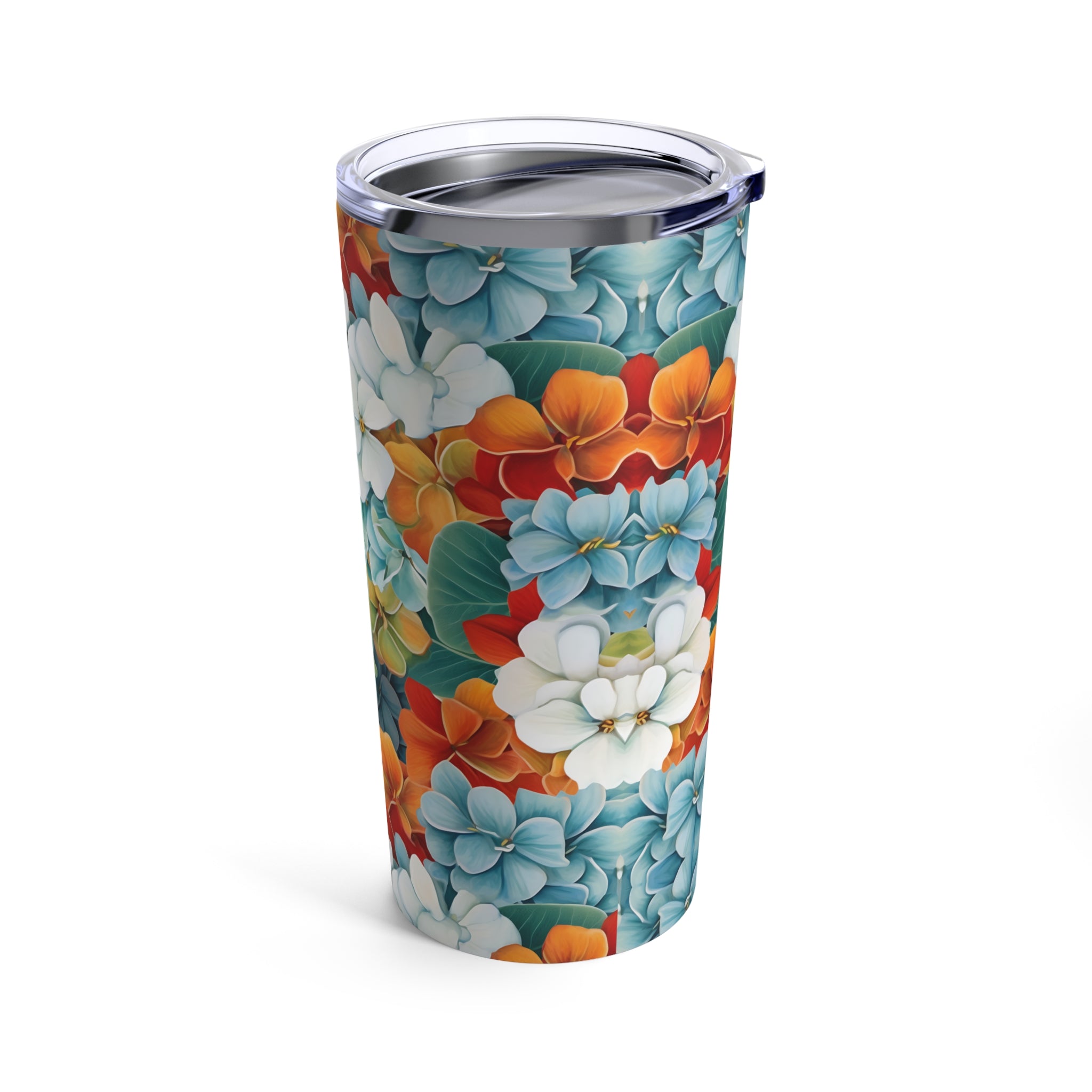 Flowering Print Elegance: 20oz Tumbler