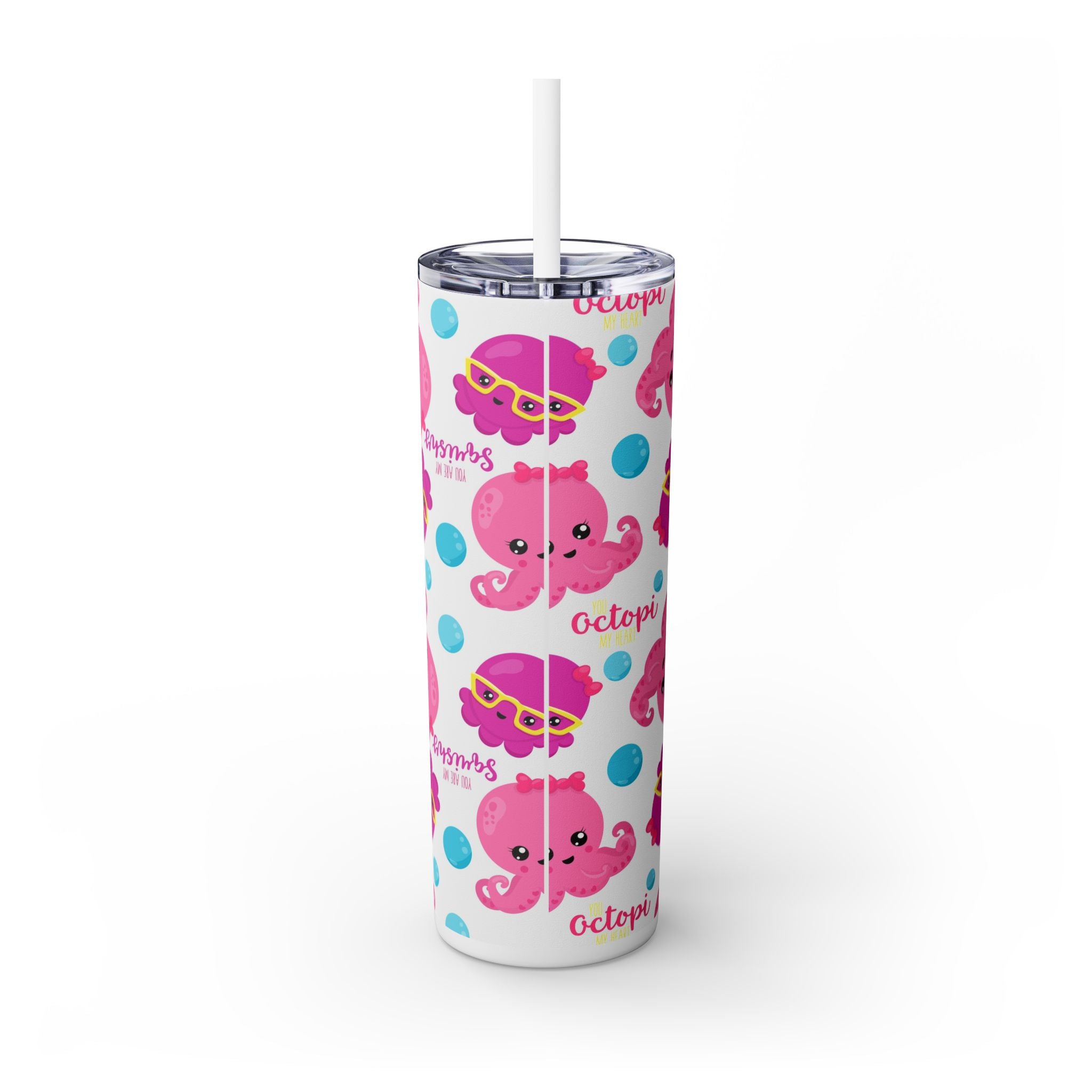 Skinny Tumbler with Straw, 20oz