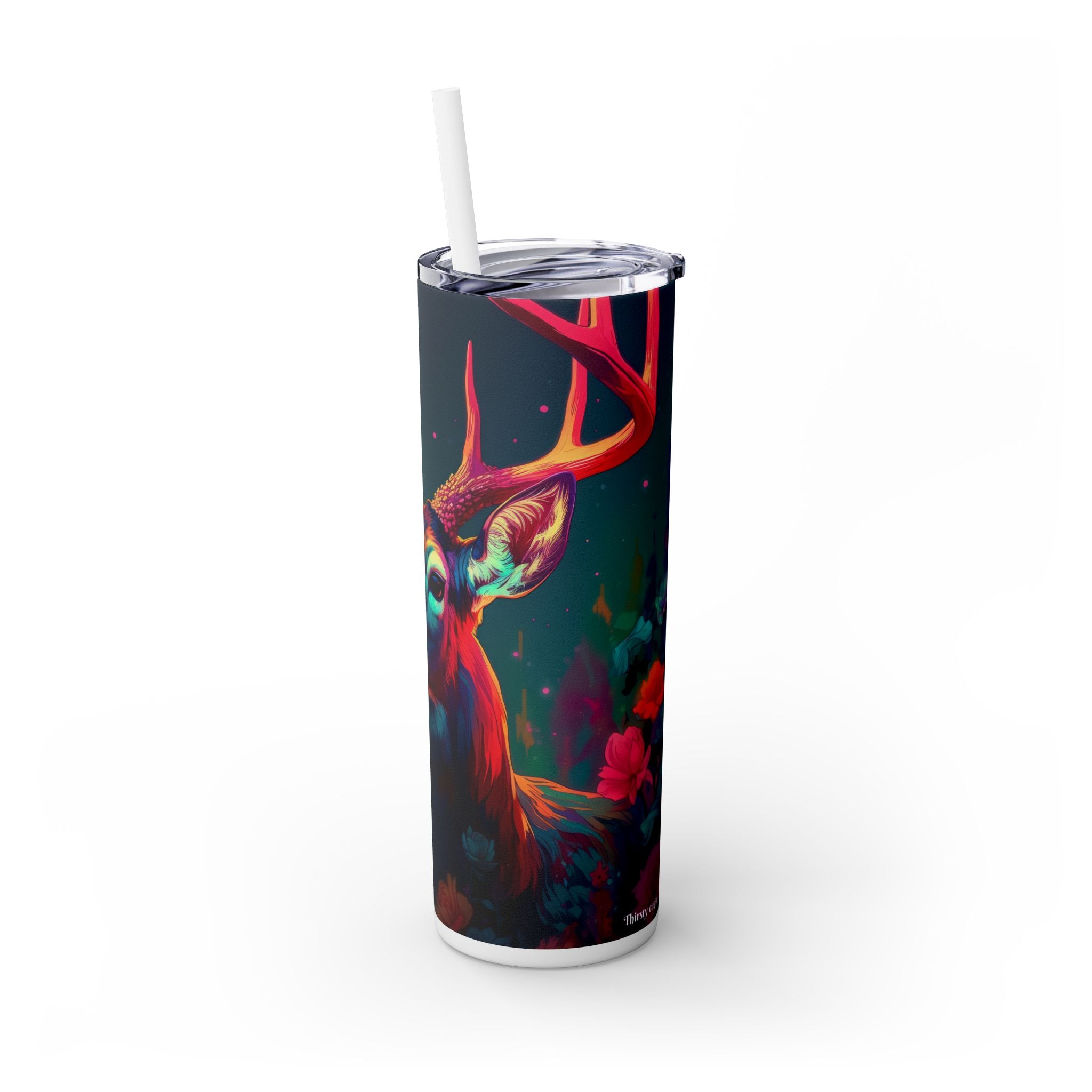 20oz Skinny Tumbler: Exotic Animal Art