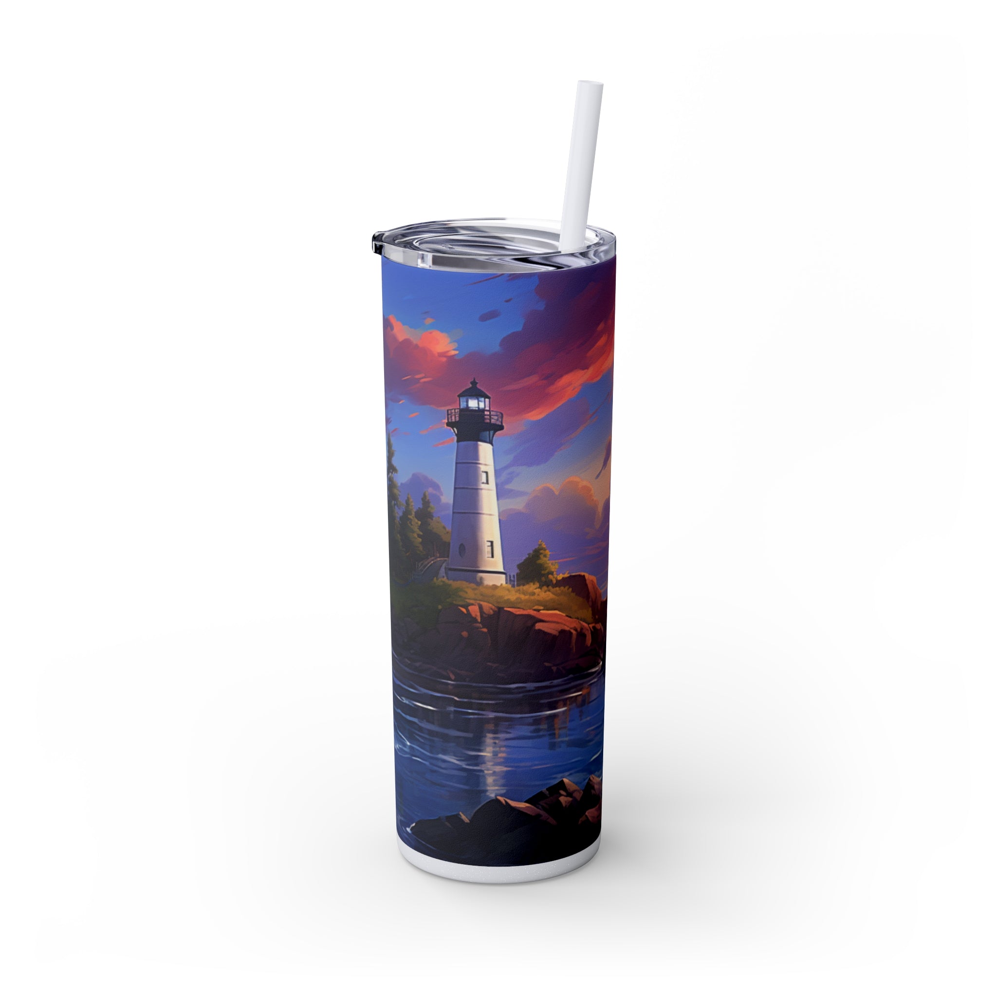 Skinny Tumbler with Straw, 20oz