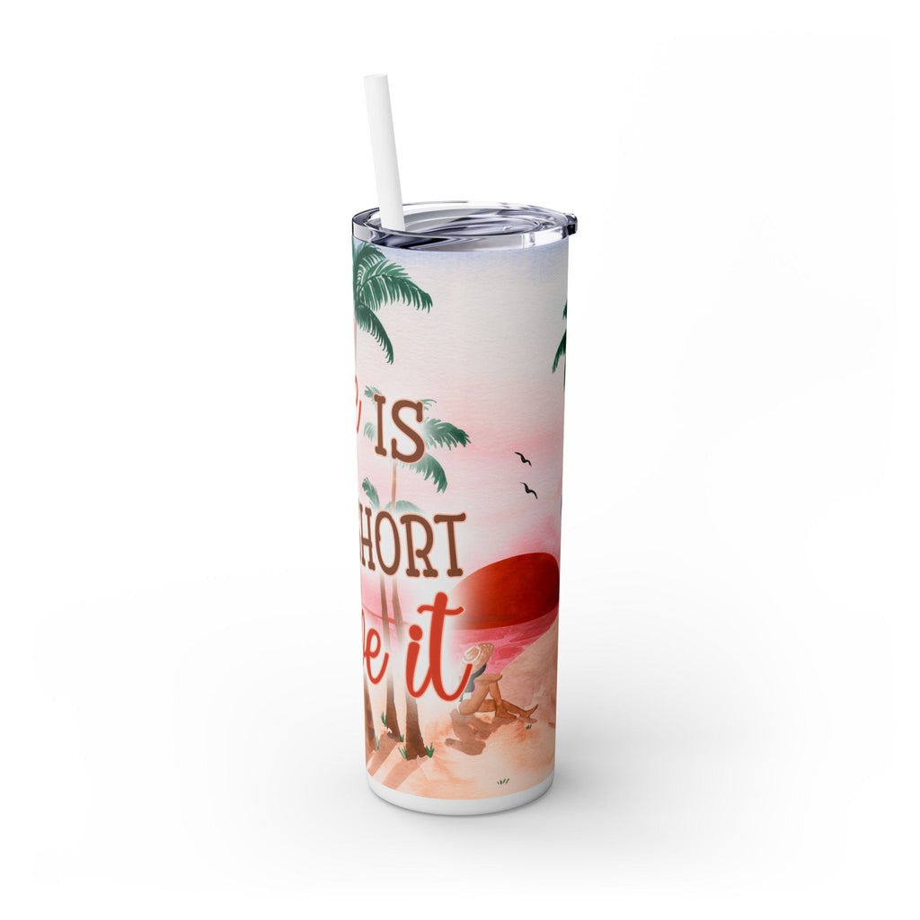 Skinny Tumbler with Straw, 20oz