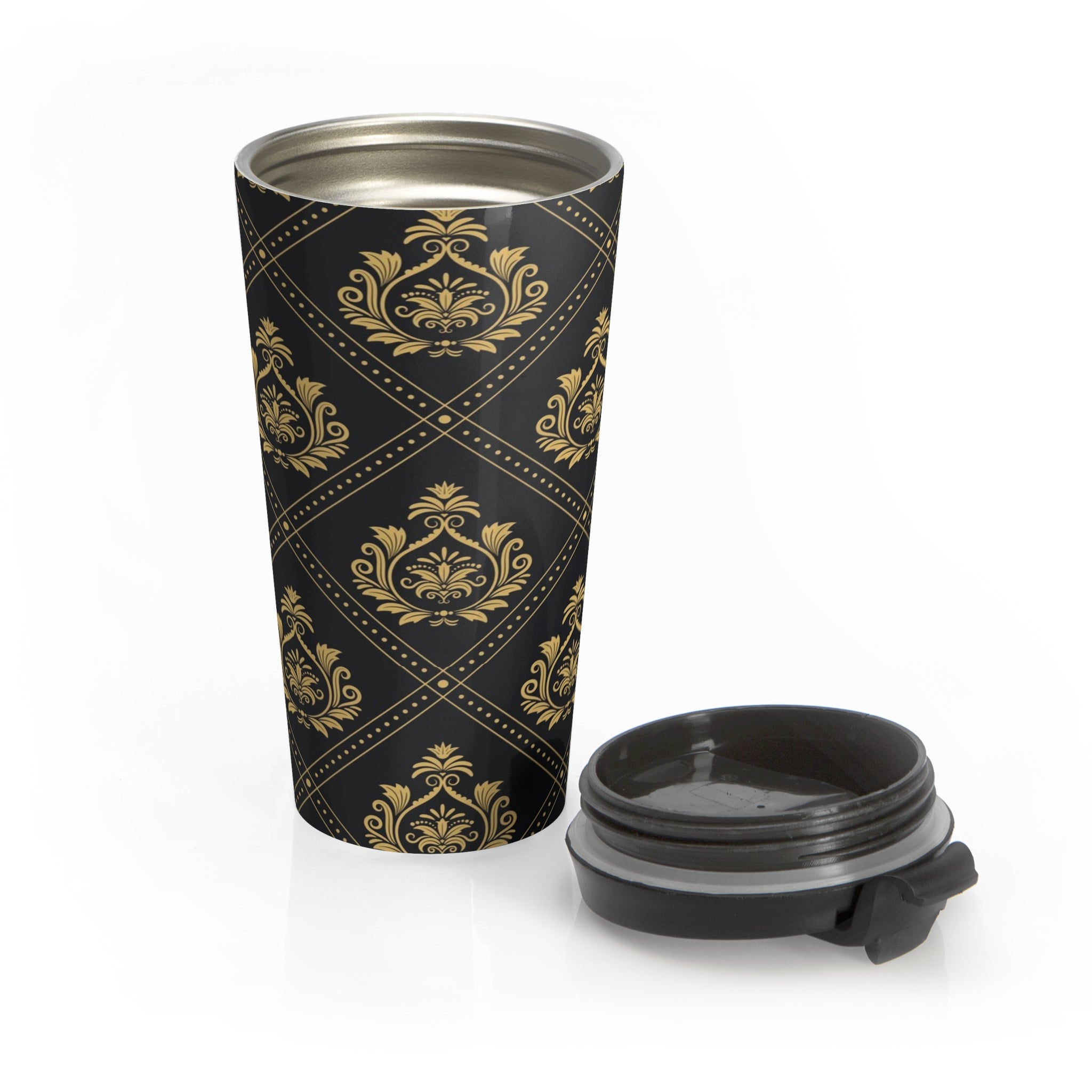 Sip in Style: Artistic Stainless Steel Travel Mug for Trendsetters