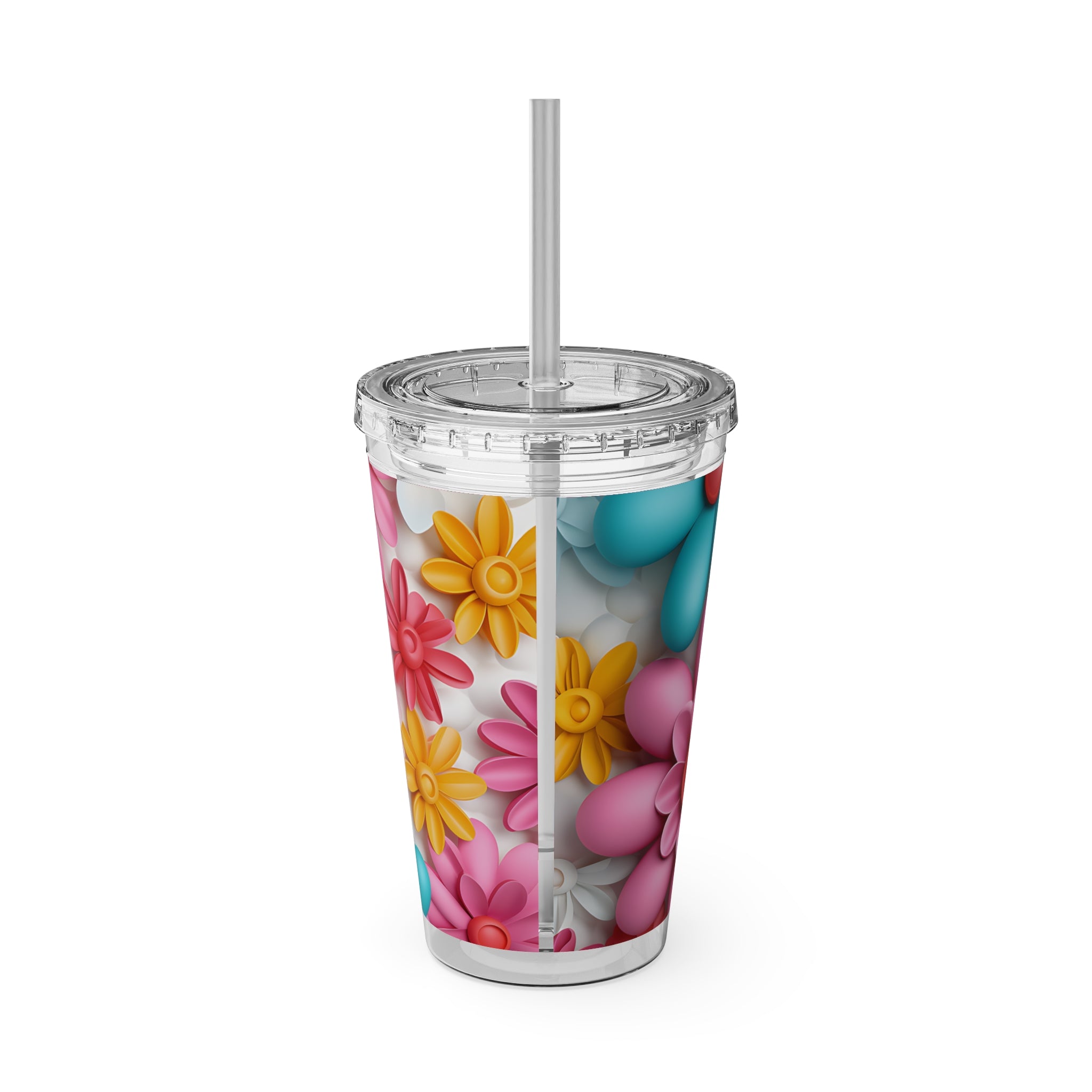 Sunsplash Tumbler with Straw, 16oz