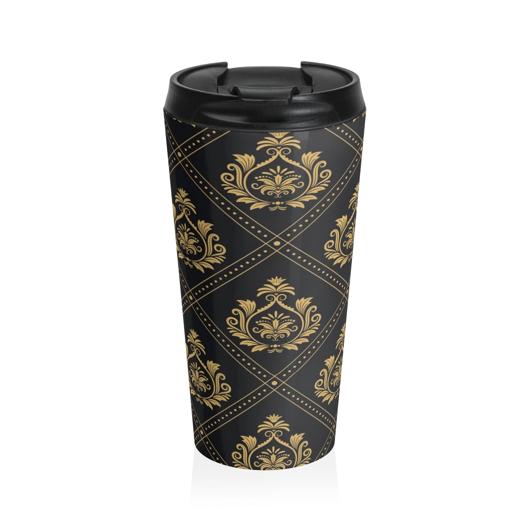 Sip in Style: Artistic Stainless Steel Travel Mug for Trendsetters