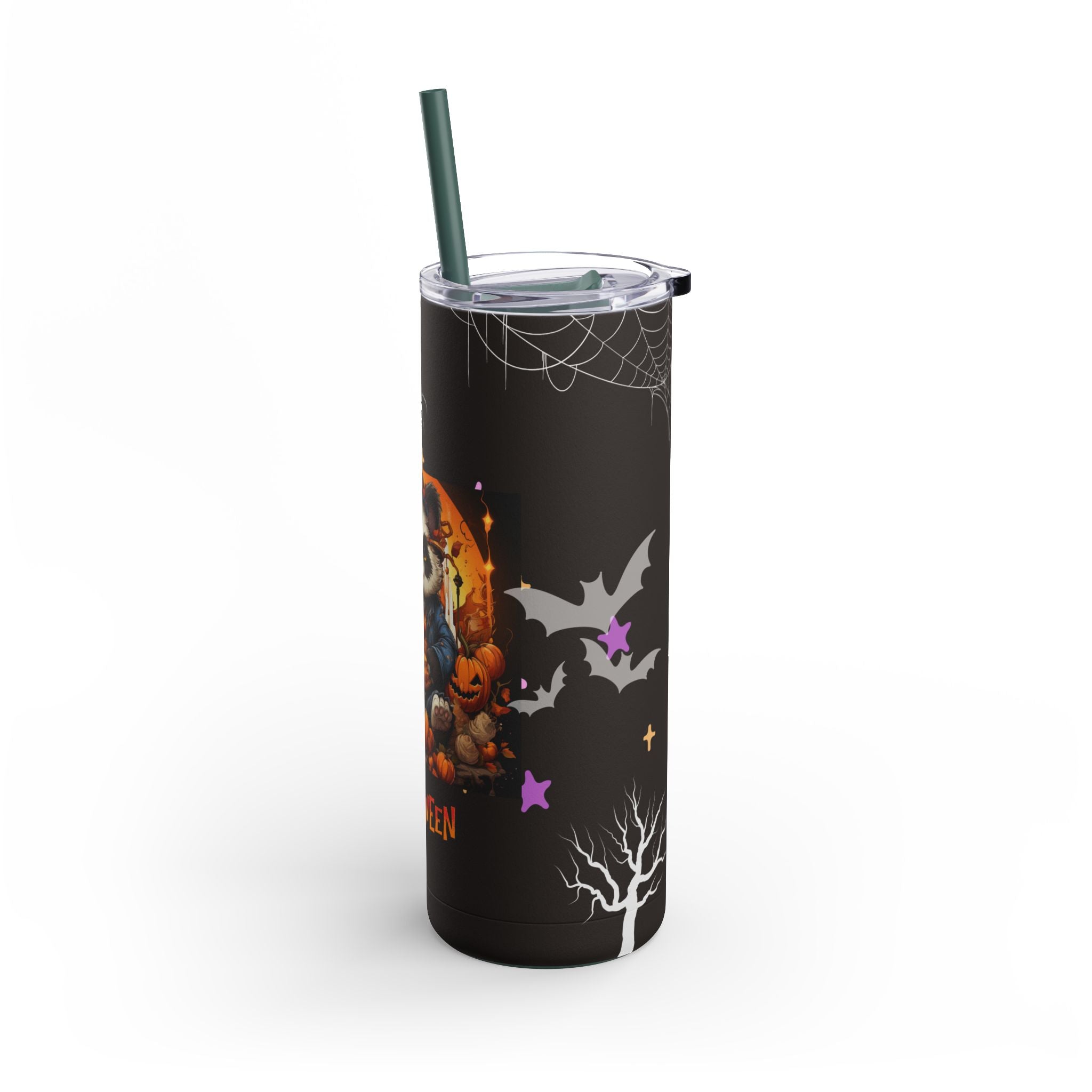 Haunted Pumpkin Tumbler for Chilly Nights