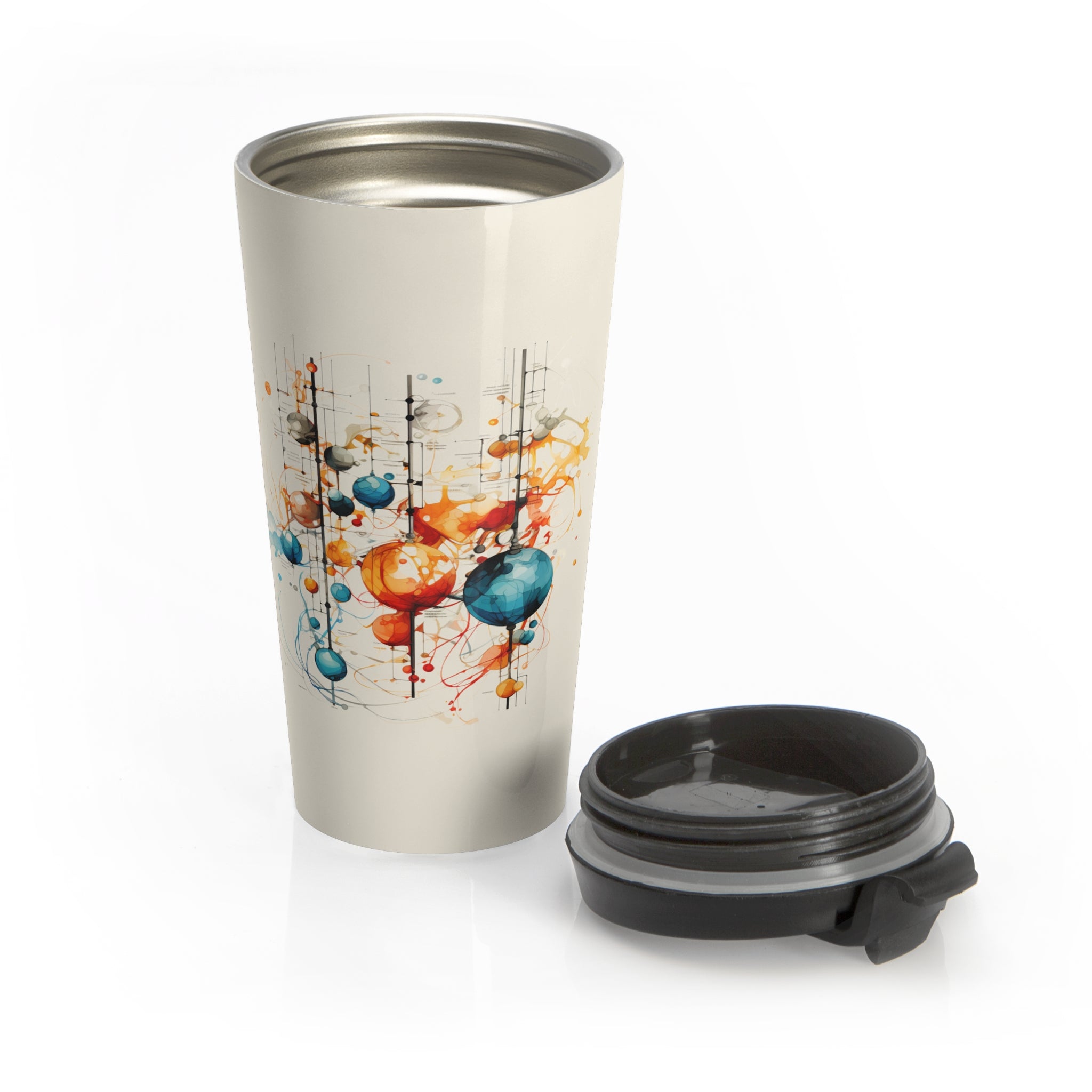 Art-Tech Fusion: 15oz Travel Mug