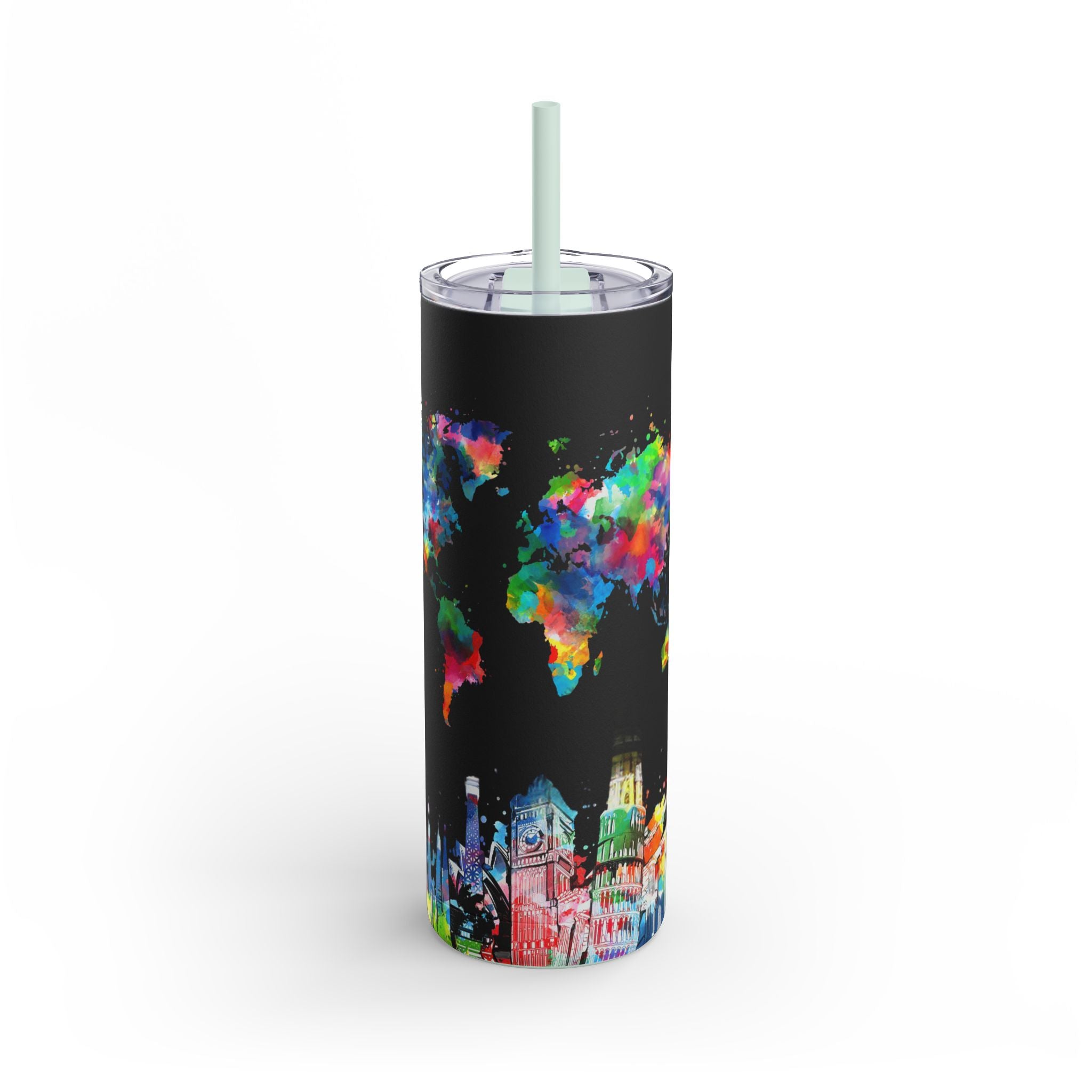 Sleek Slim Tumbler: Travel-Ready Coolness