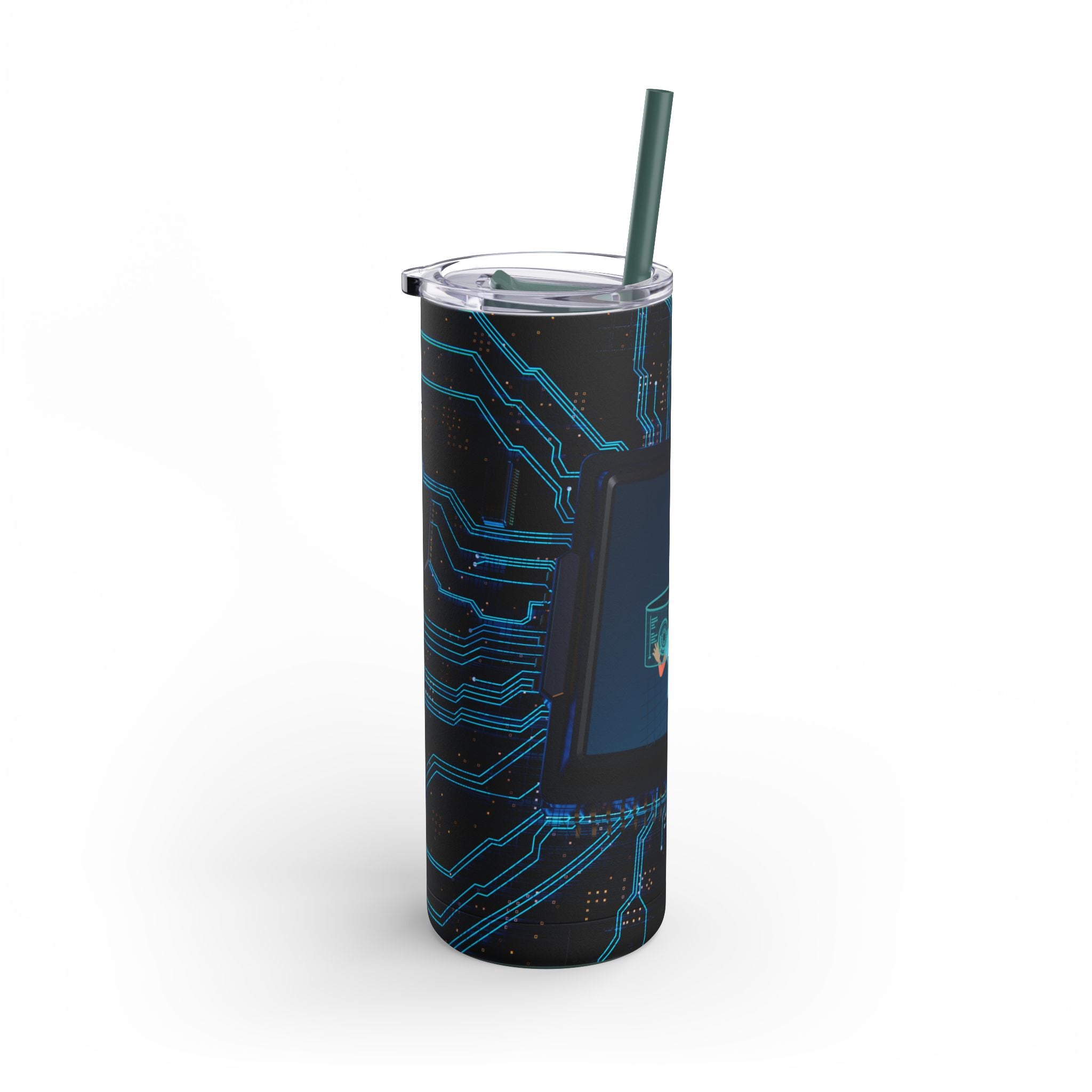 Tech-Savvy Sip: 20oz Skinny Tumbler