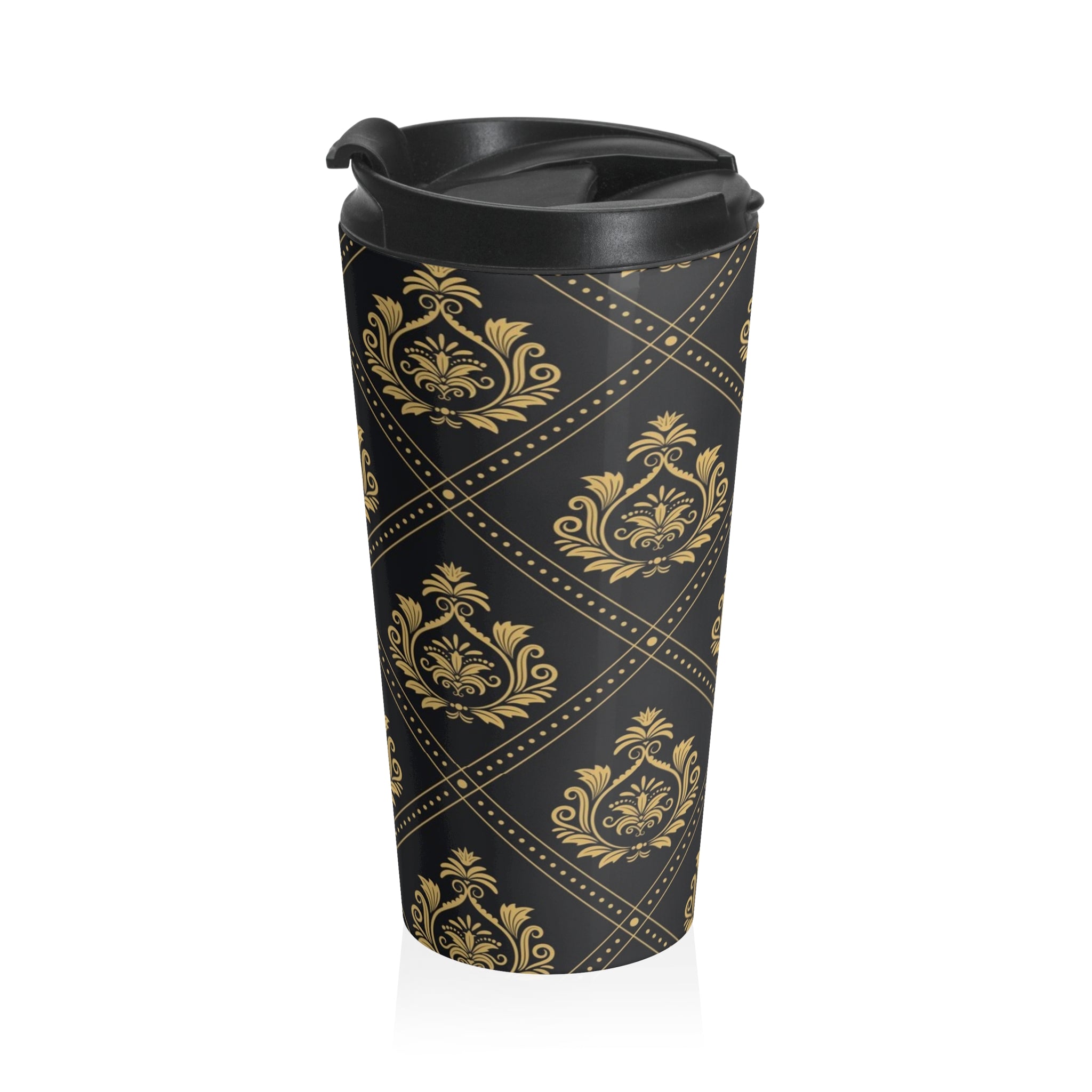 Sip in Style: Artistic Stainless Steel Travel Mug for Trendsetters