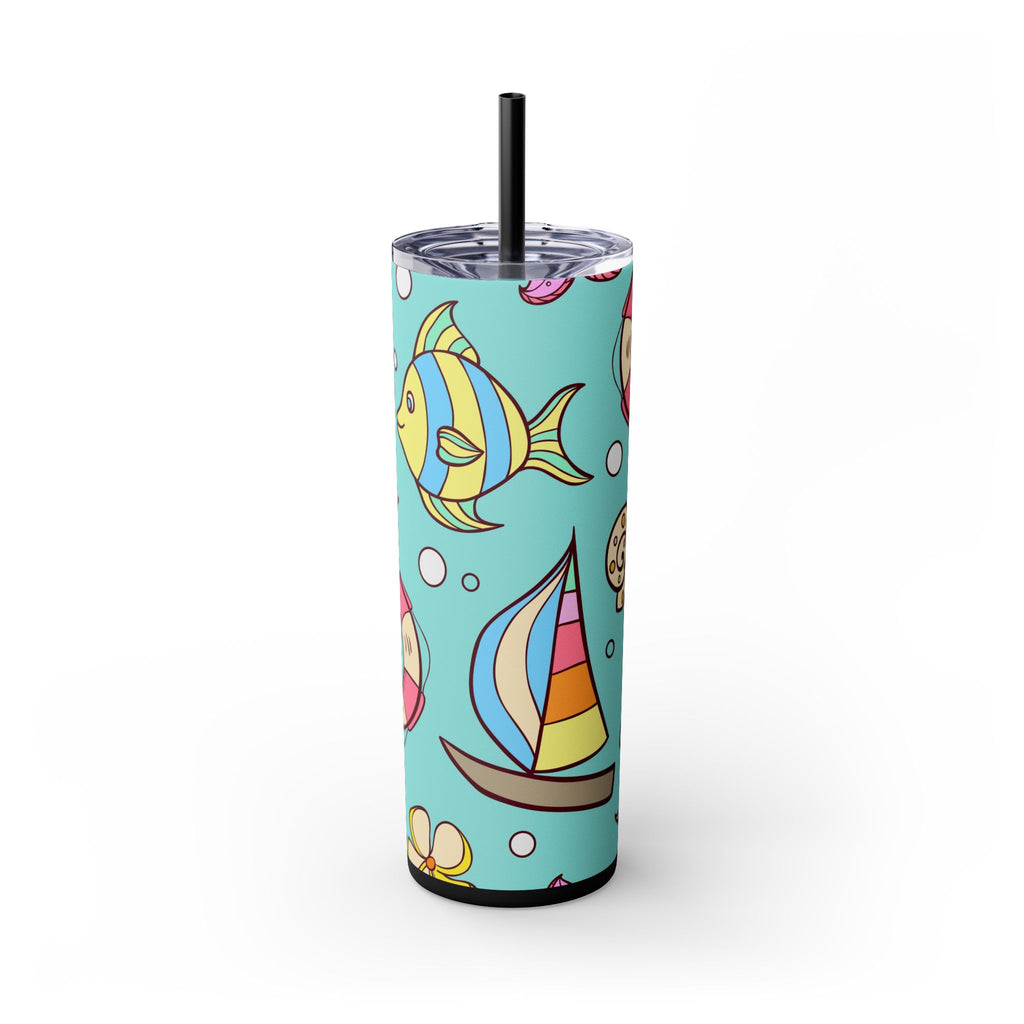 Skinny Tumbler with Straw, 20oz