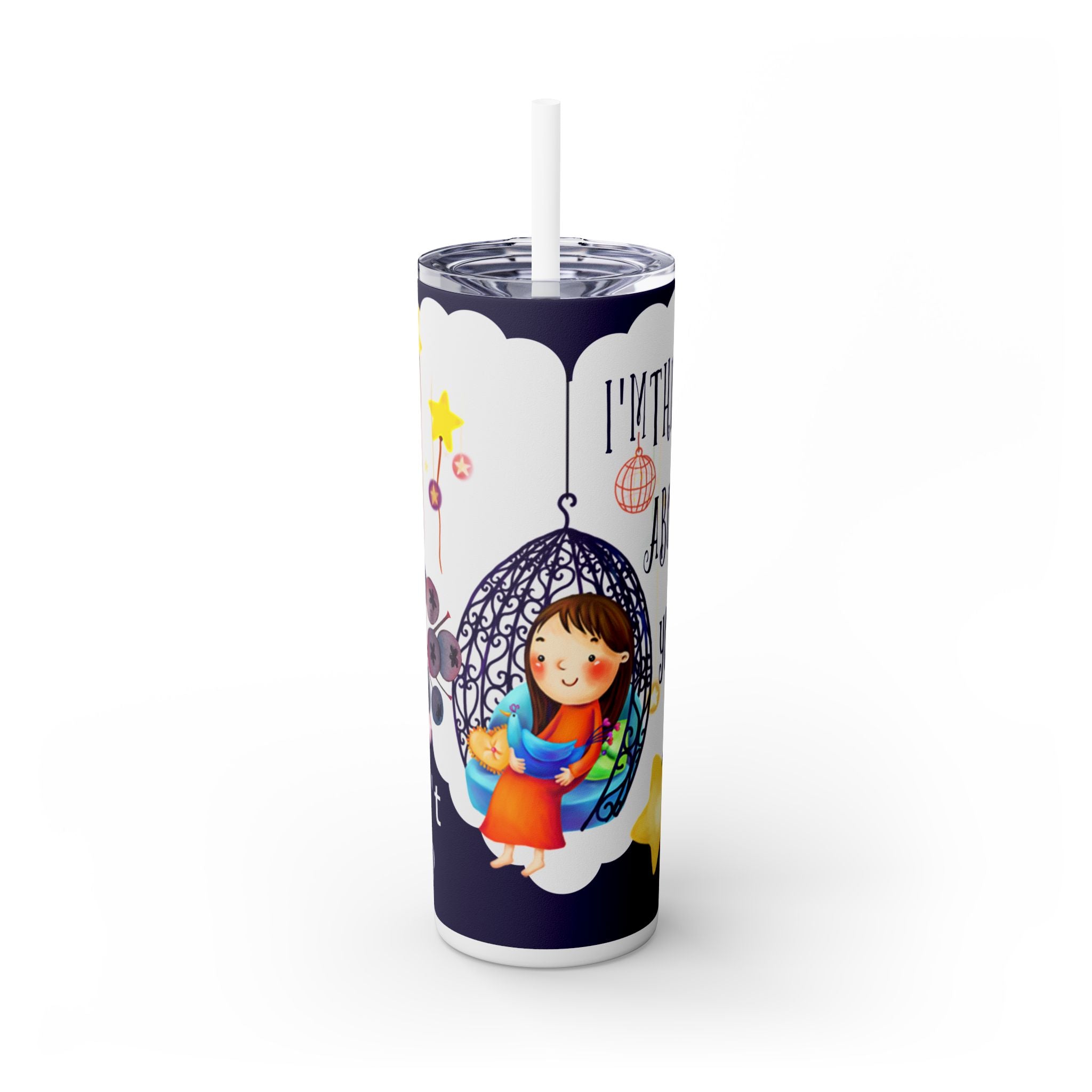 Skinny Tumbler with Straw, 20oz