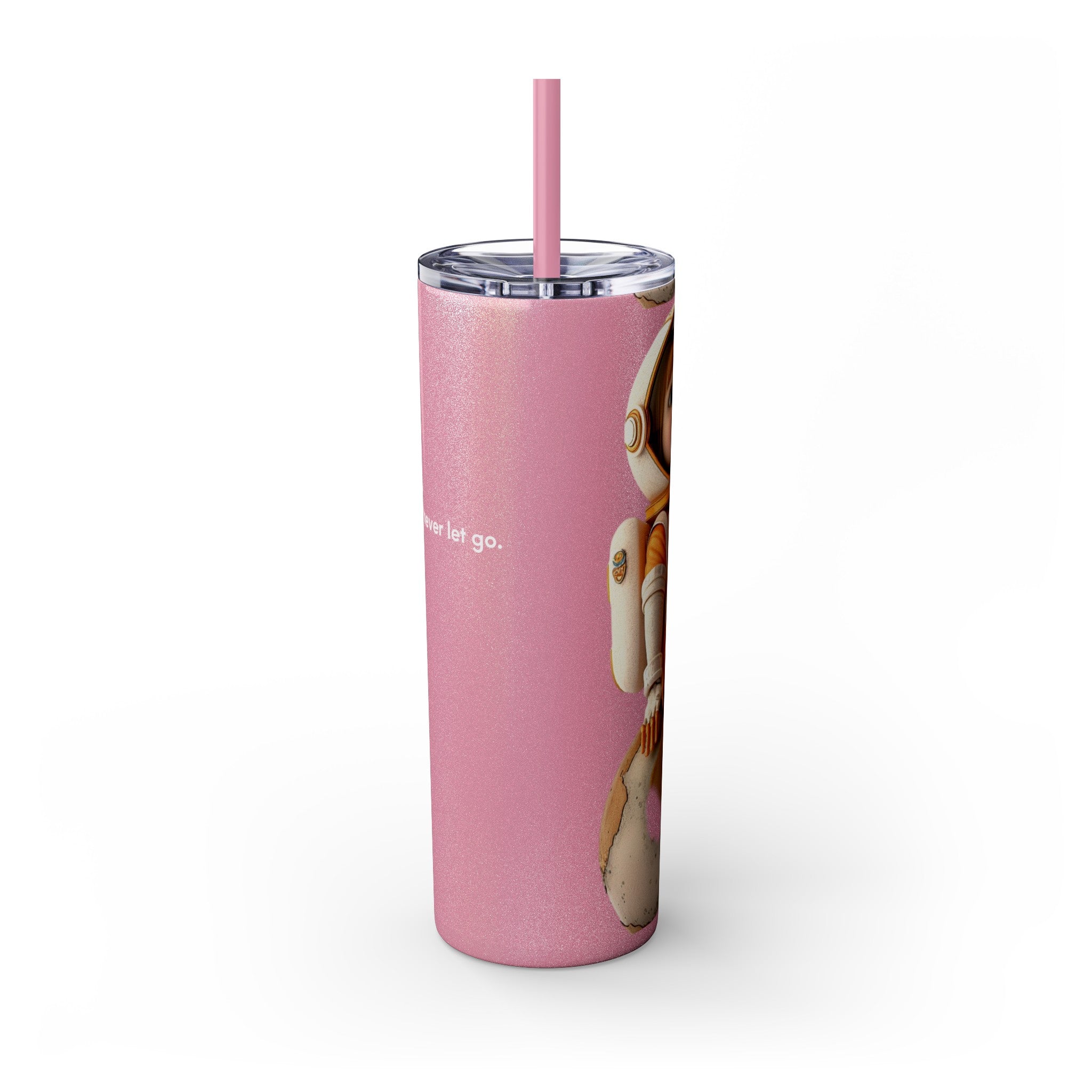 Skinny Tumbler with Straw, 20oz -Astronut