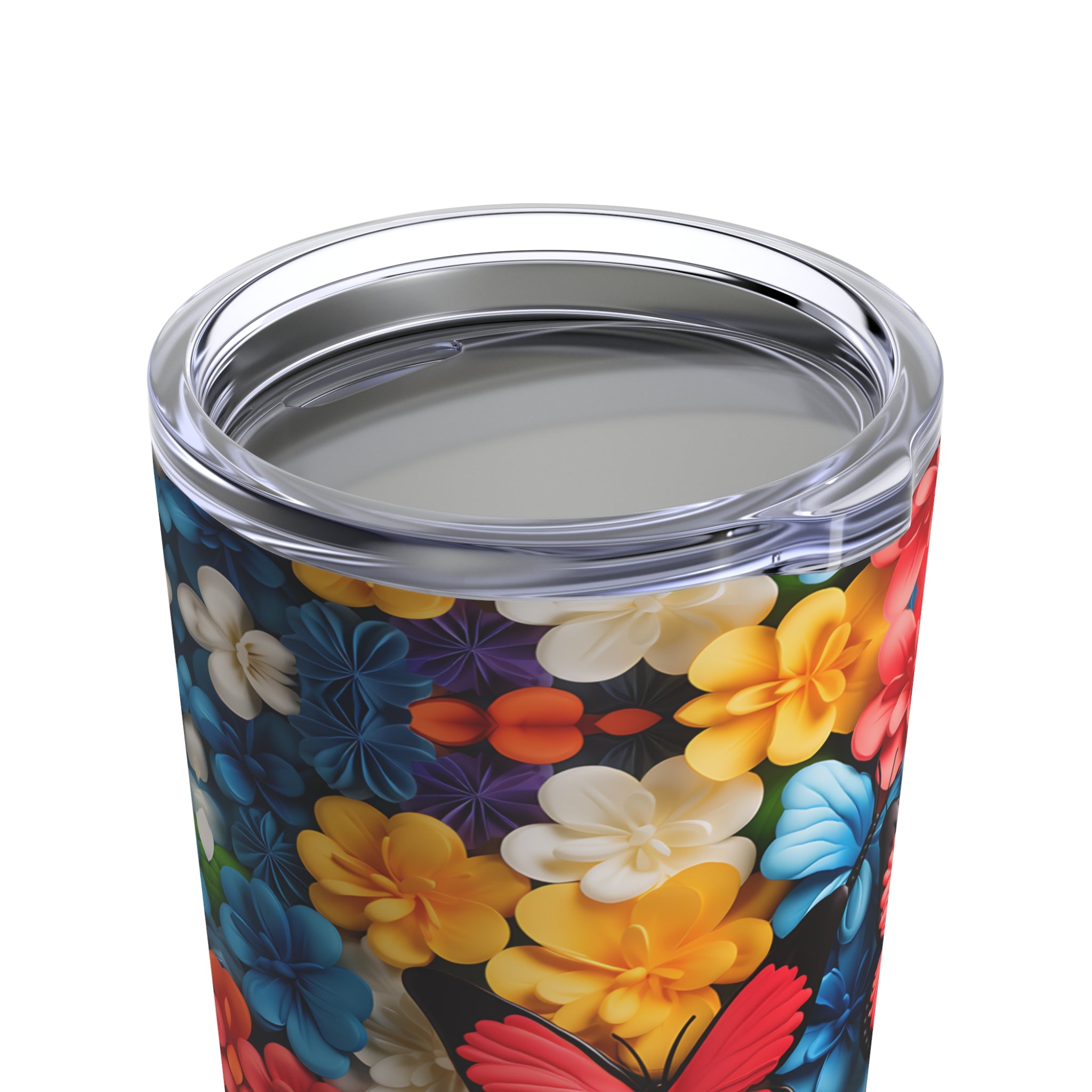 Flower & Butterfly Charm: 20oz Tumbler