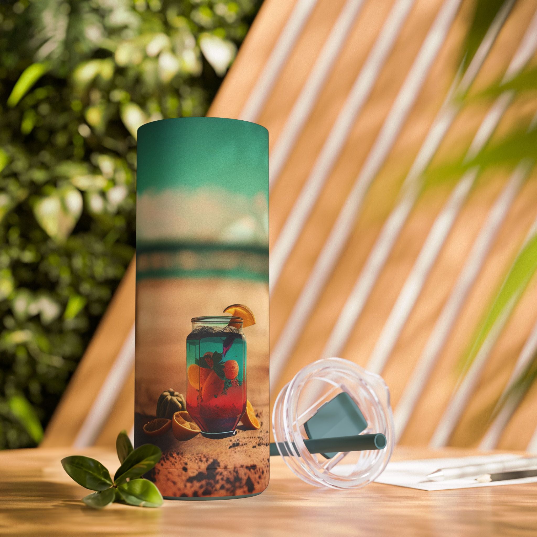 Beach Bliss: 20oz Skinny Tumbler