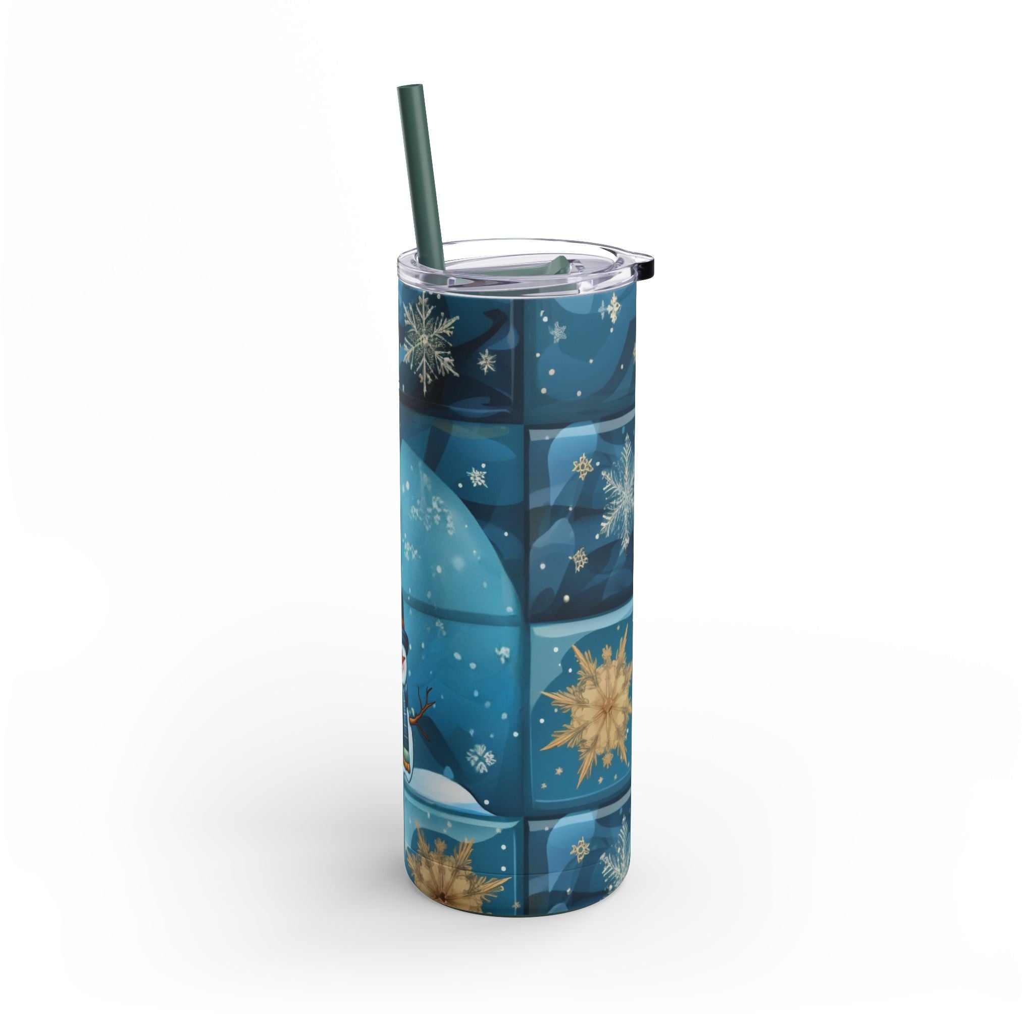 SnowflakeSip: Elegant Tumblers for Holiday Cheer