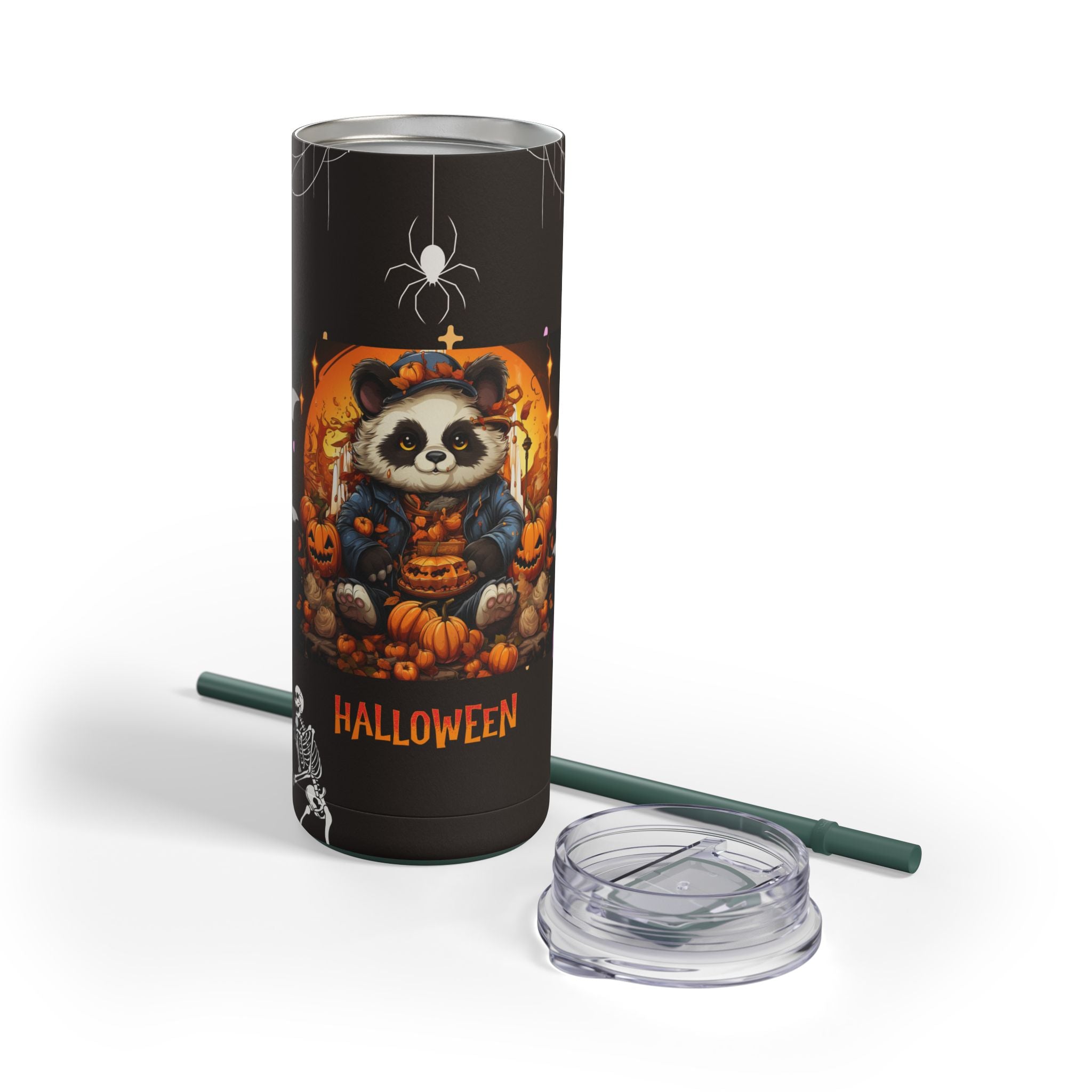 Haunted Pumpkin Tumbler for Chilly Nights