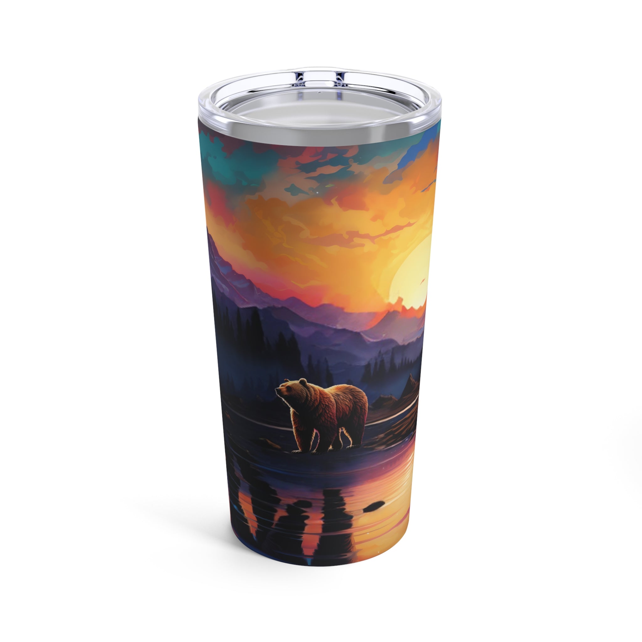 Majestic Bear 20oz Stainless Steel Tumbler