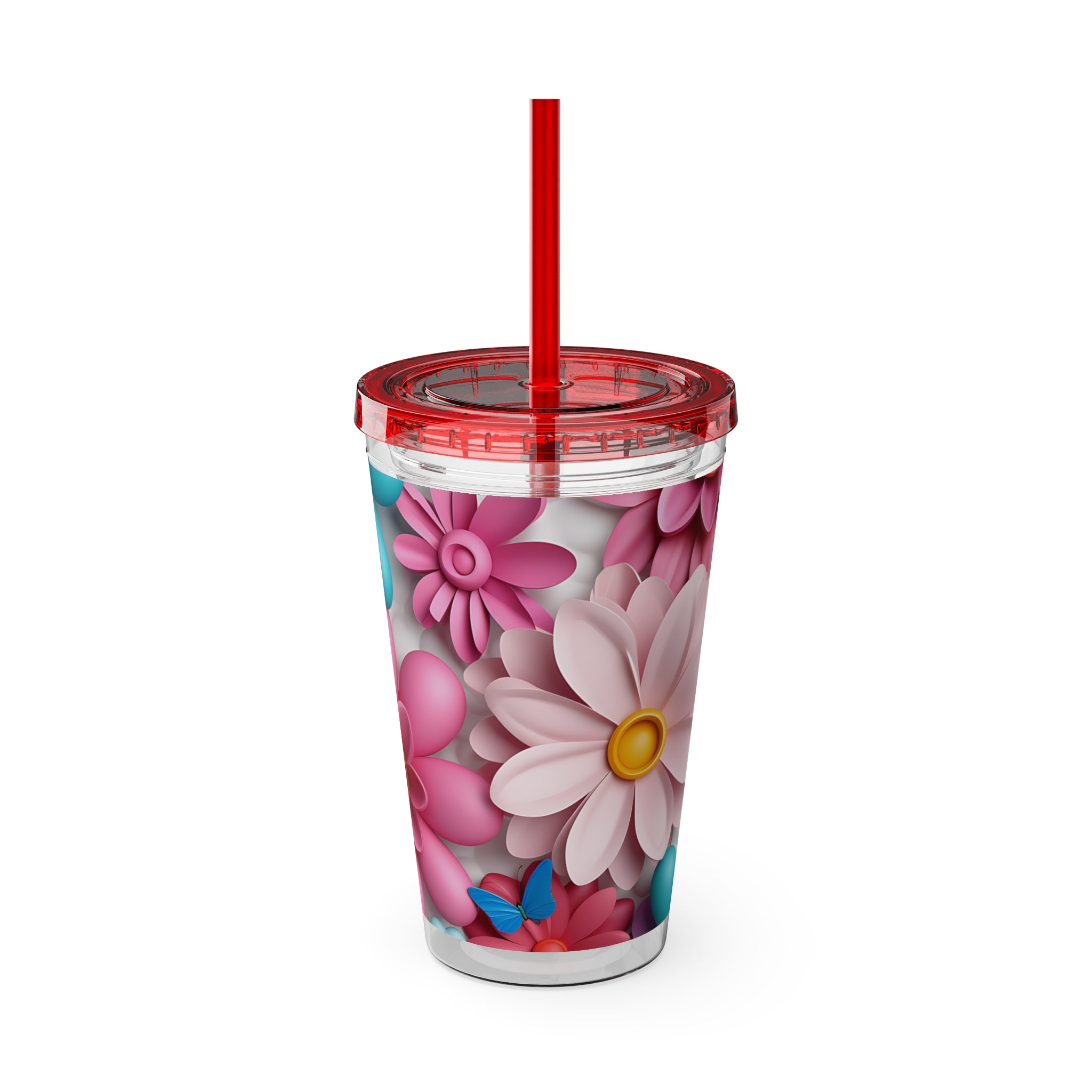 Sunsplash Tumbler with Straw, 16oz