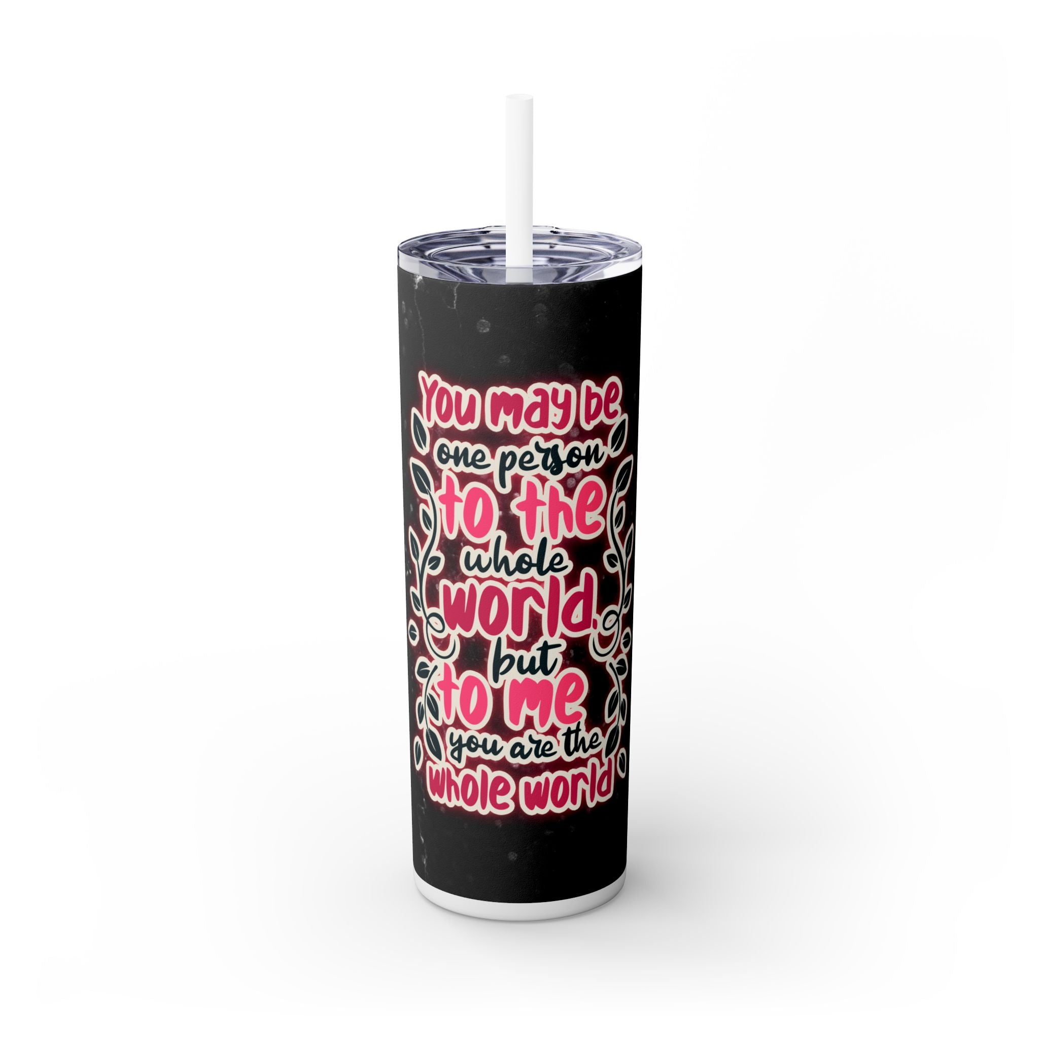 Skinny Tumbler with Straw, 20oz