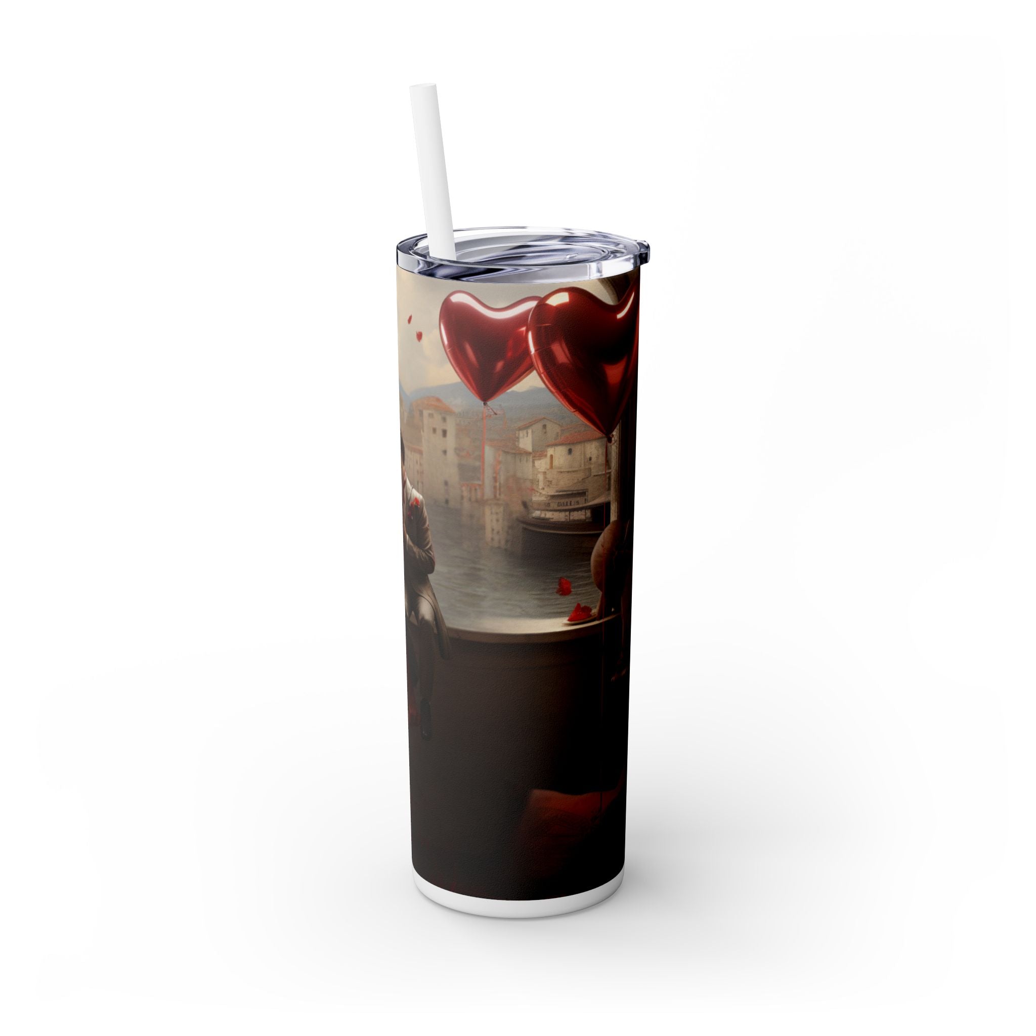 Skinny Tumbler with Straw, 20oz